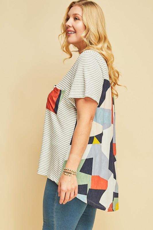 Kaleidoscope Striped Top