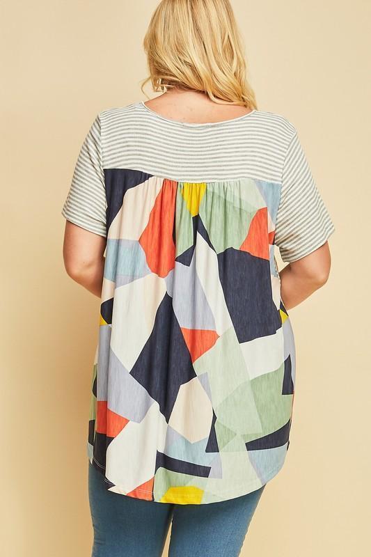 Kaleidoscope Striped Top
