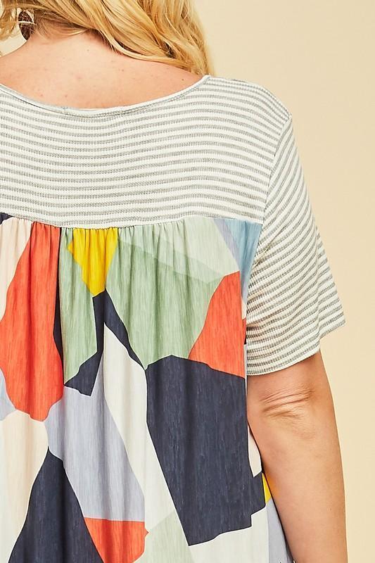Kaleidoscope Striped Top