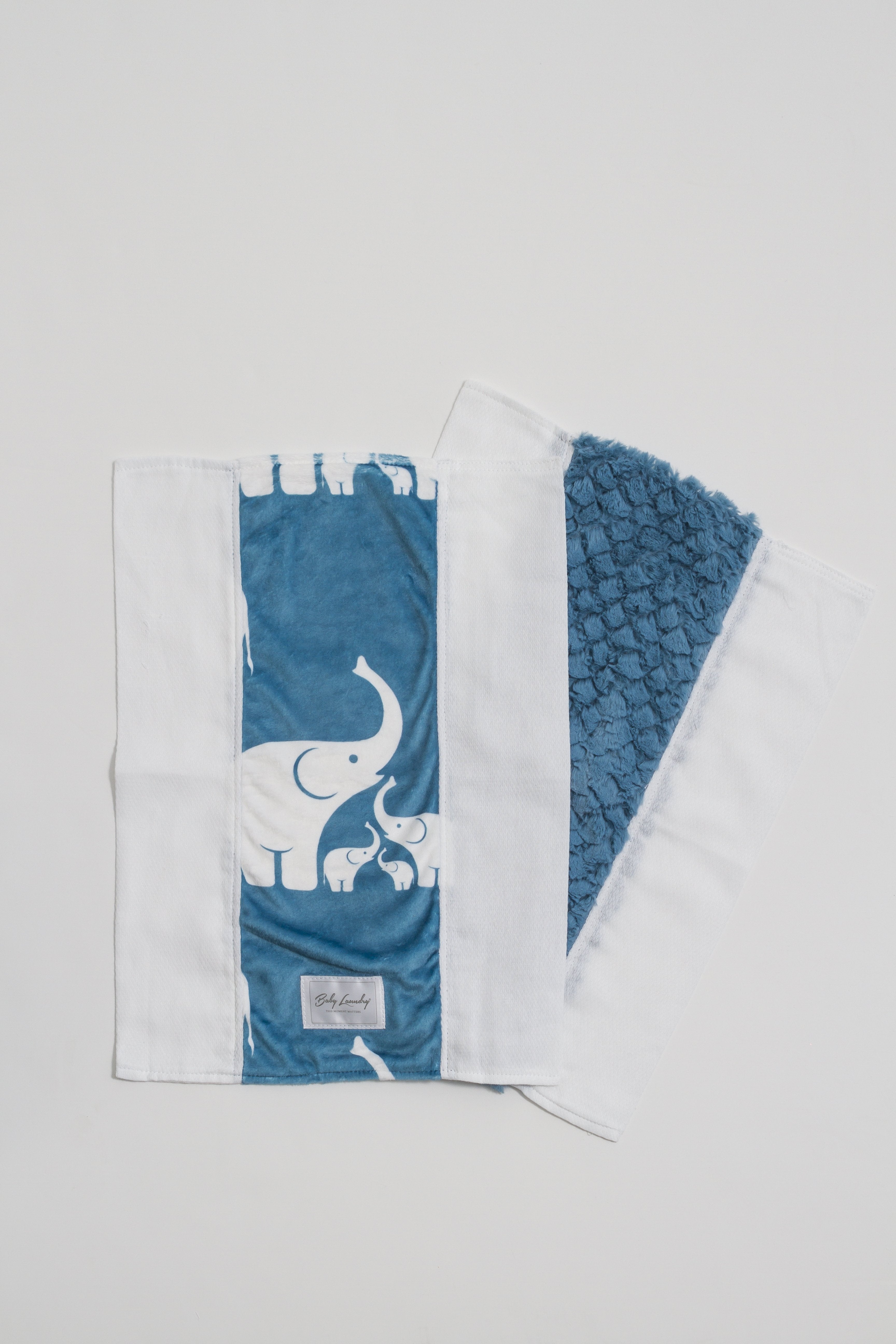 Coastal Blue Elephant Burpie Set