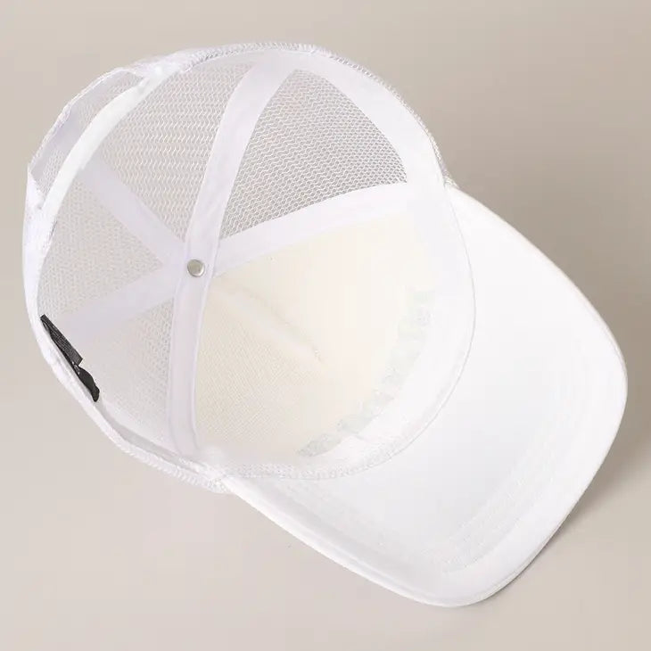 PREORDER: Mama Chenille Letter Patch Trucker Hat in Three Colors