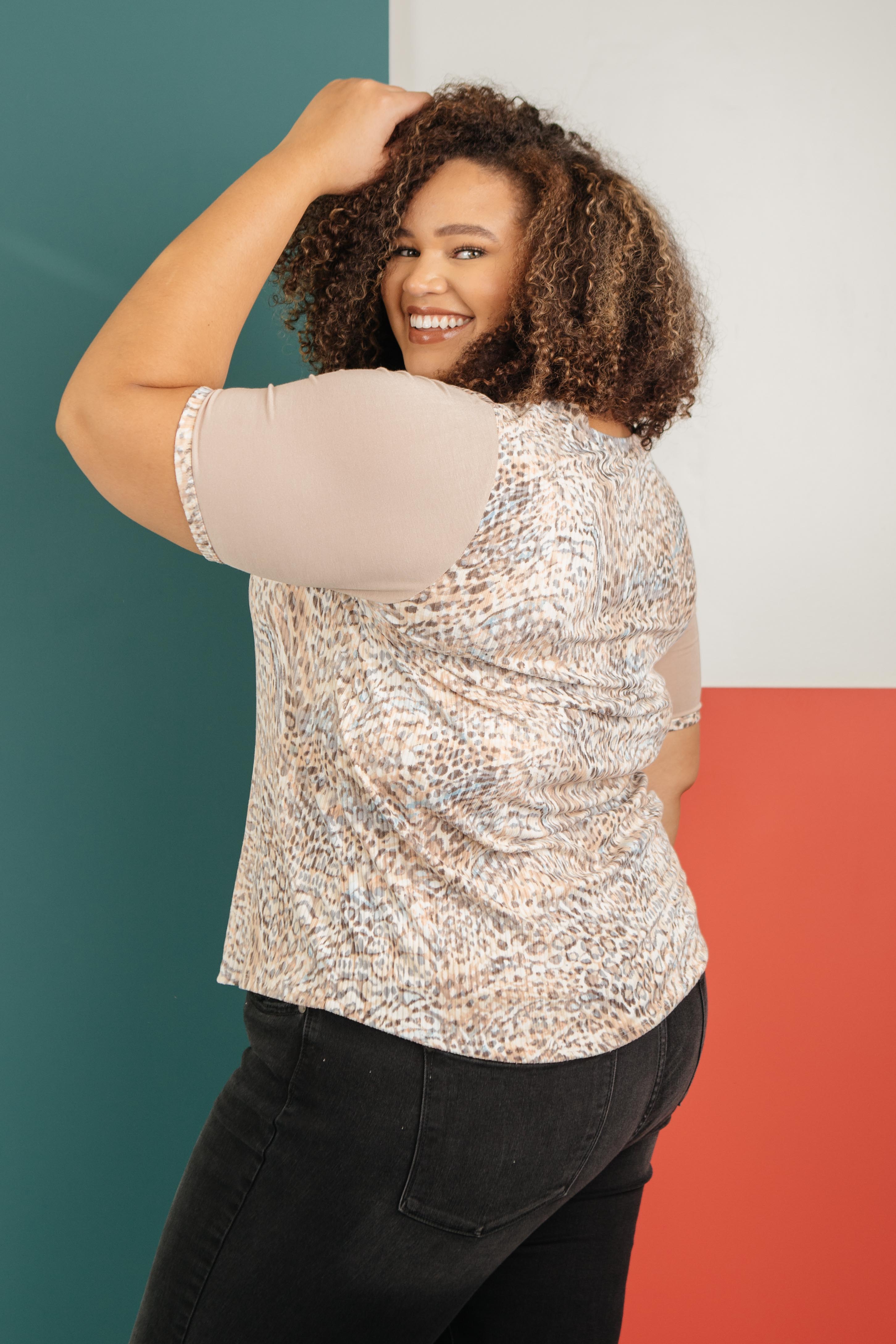 A Soft Spot For Prints in Mocha