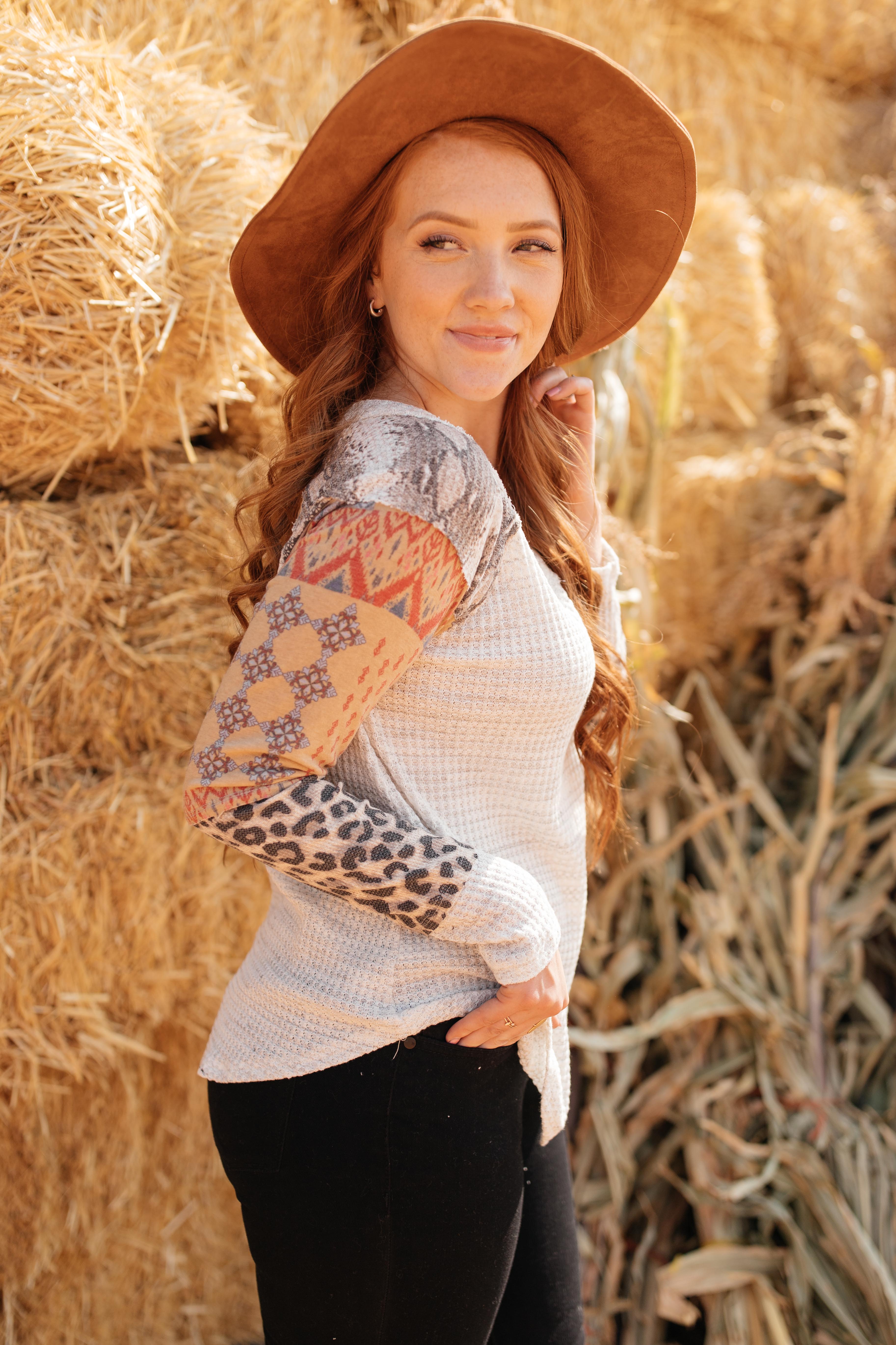 All About The Details Top in Heather