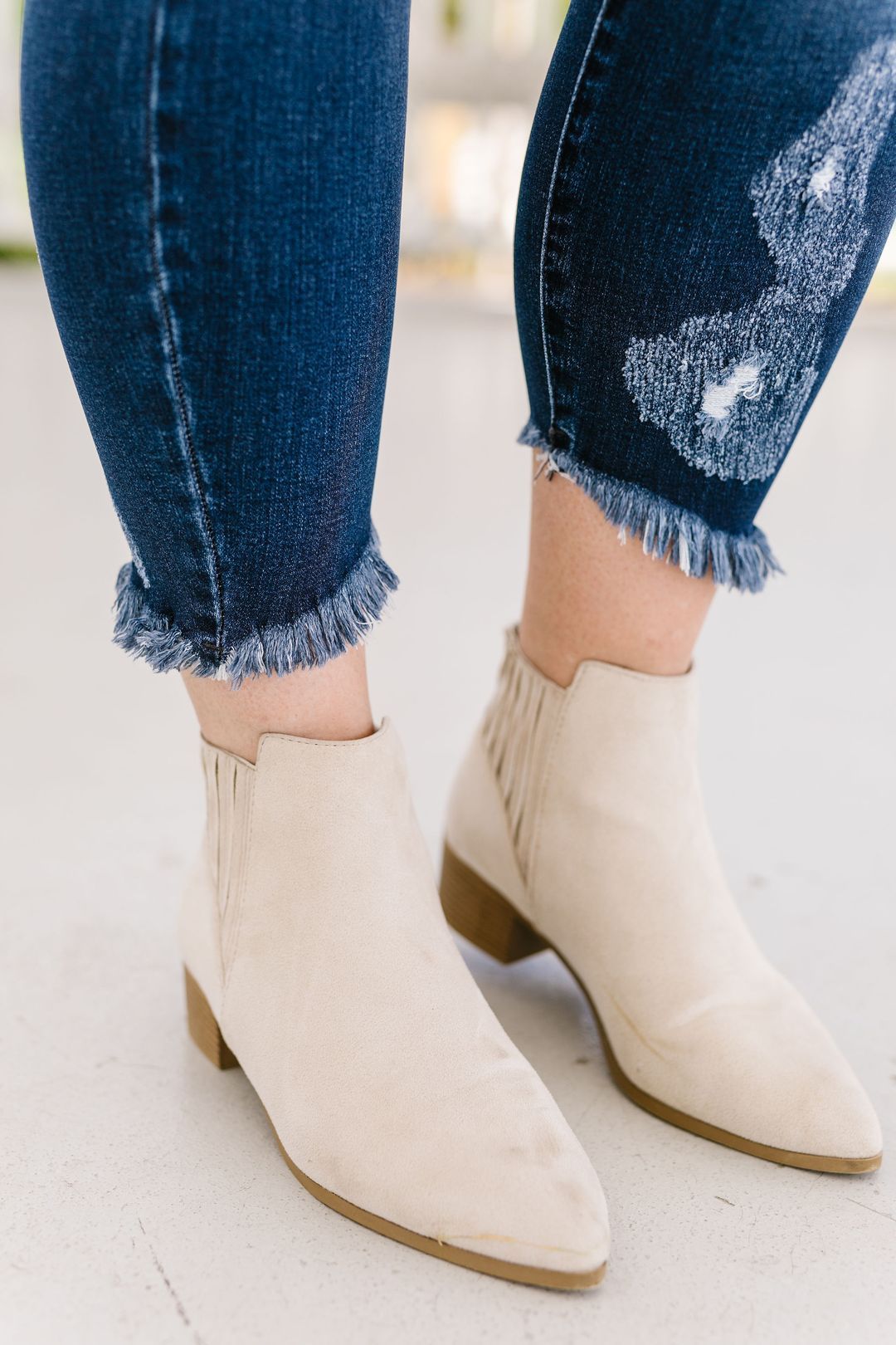 Angle of Destruction Skinny Jeans