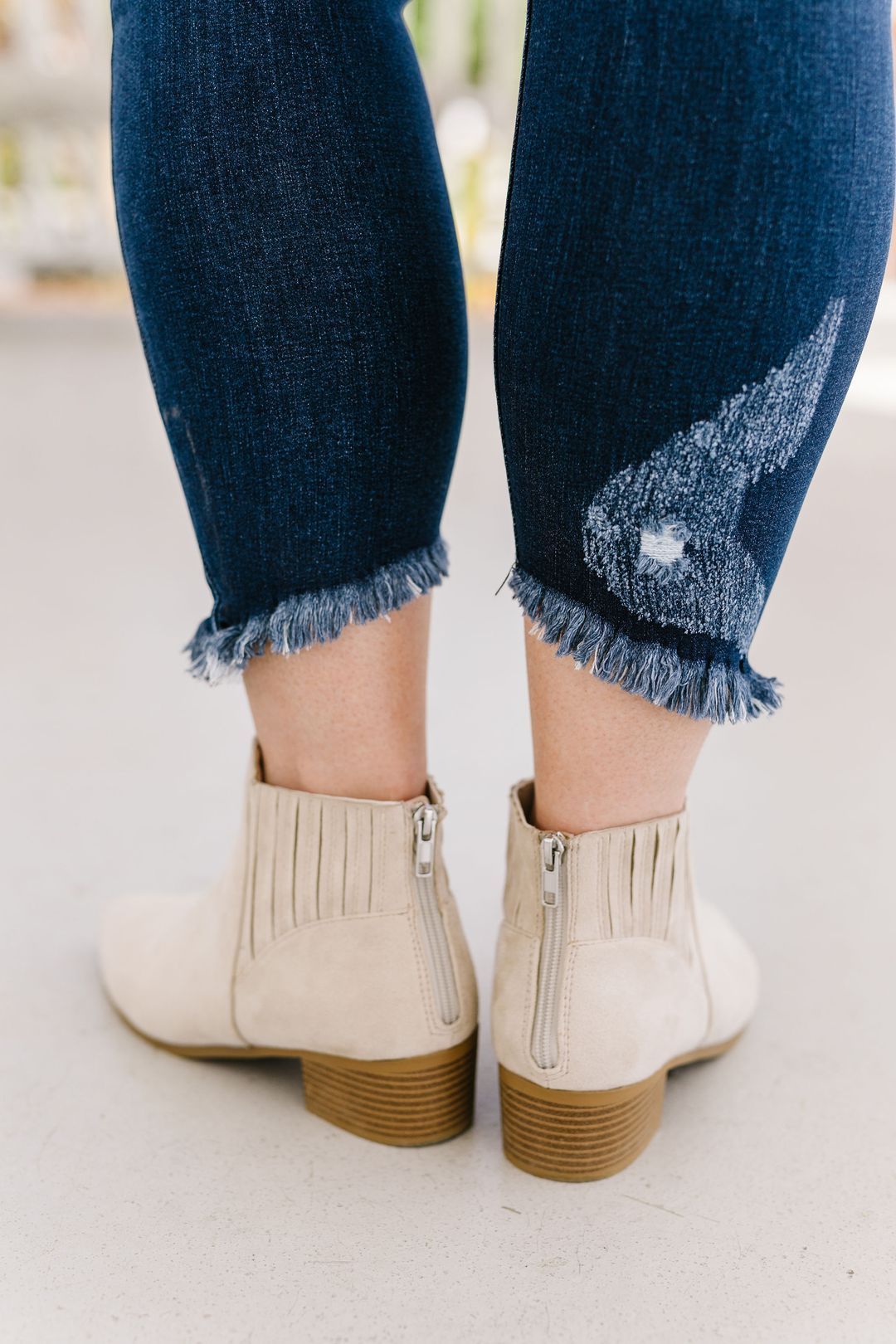 Angle of Destruction Skinny Jeans