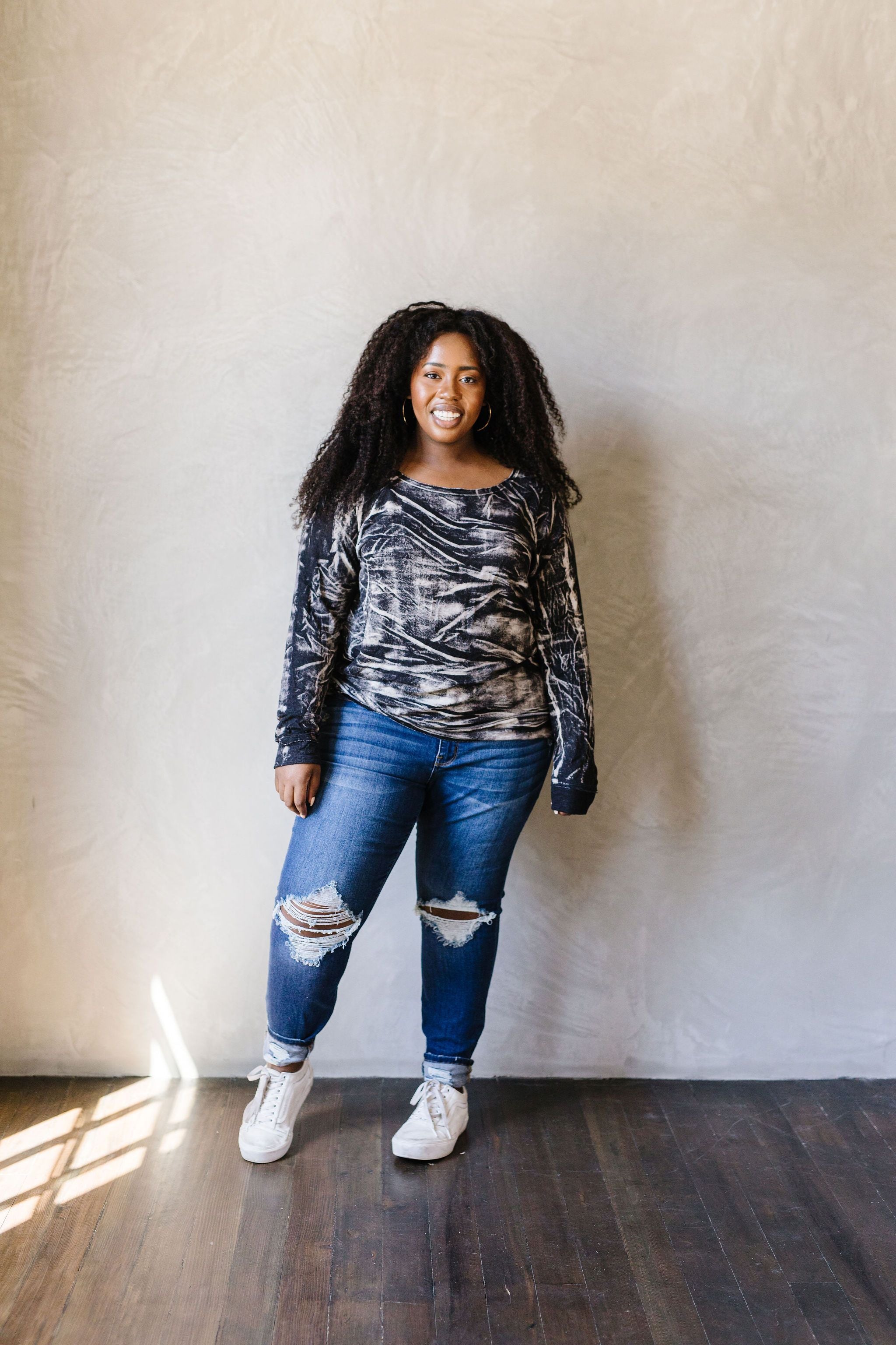 Black Cloud Tie Dye Pullover