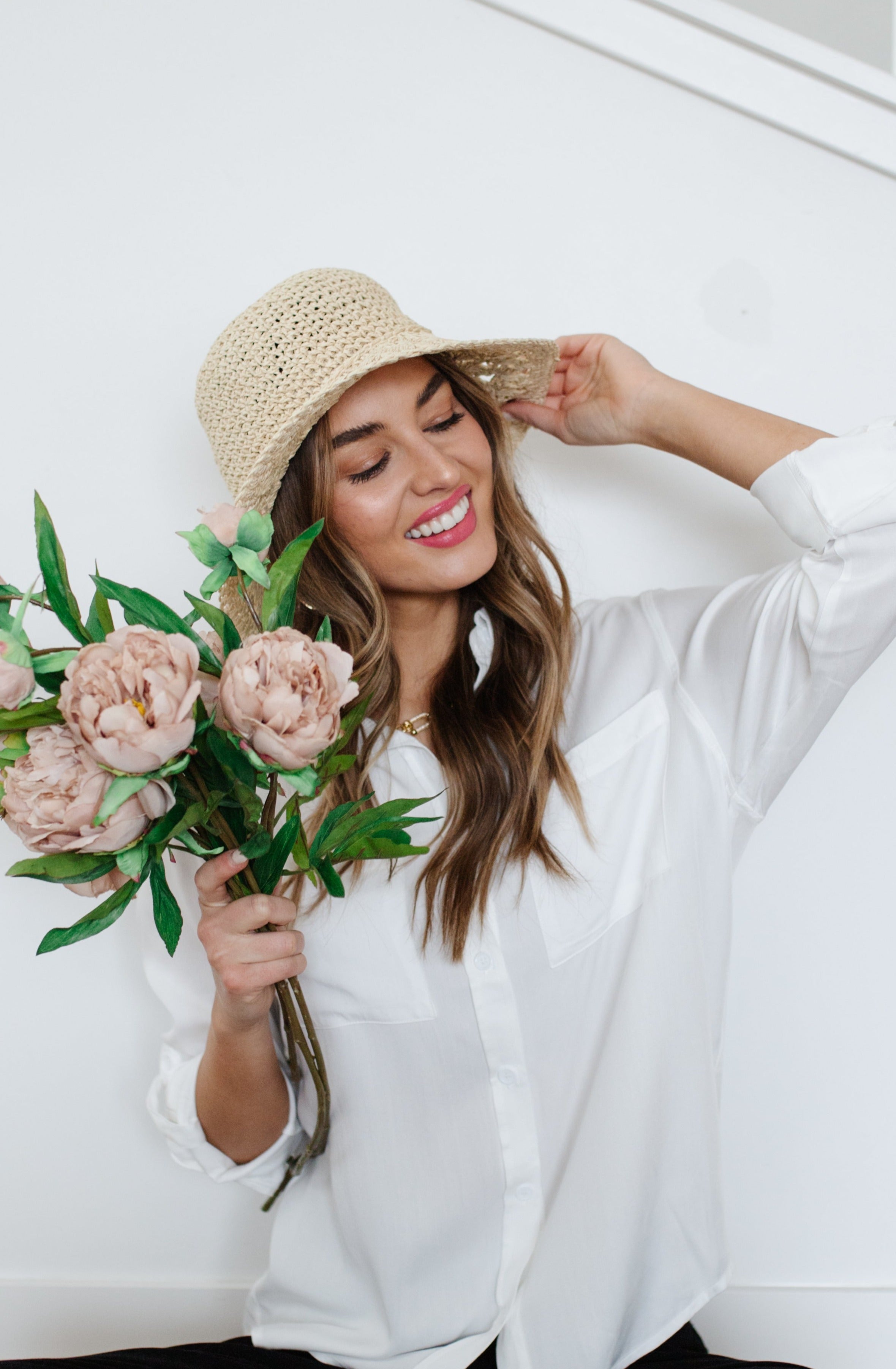 Braided Bow Straw Hat