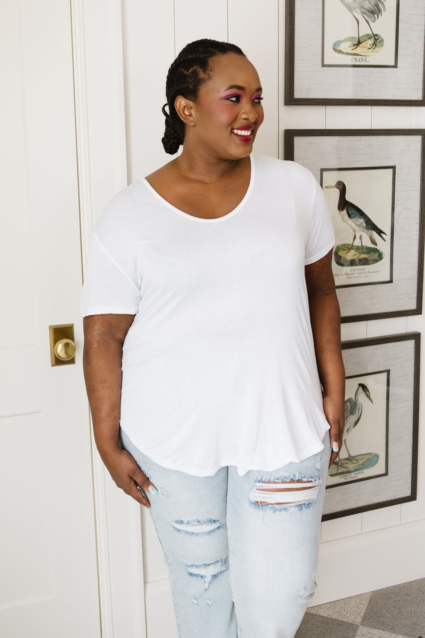 Breezy Air Tee In White