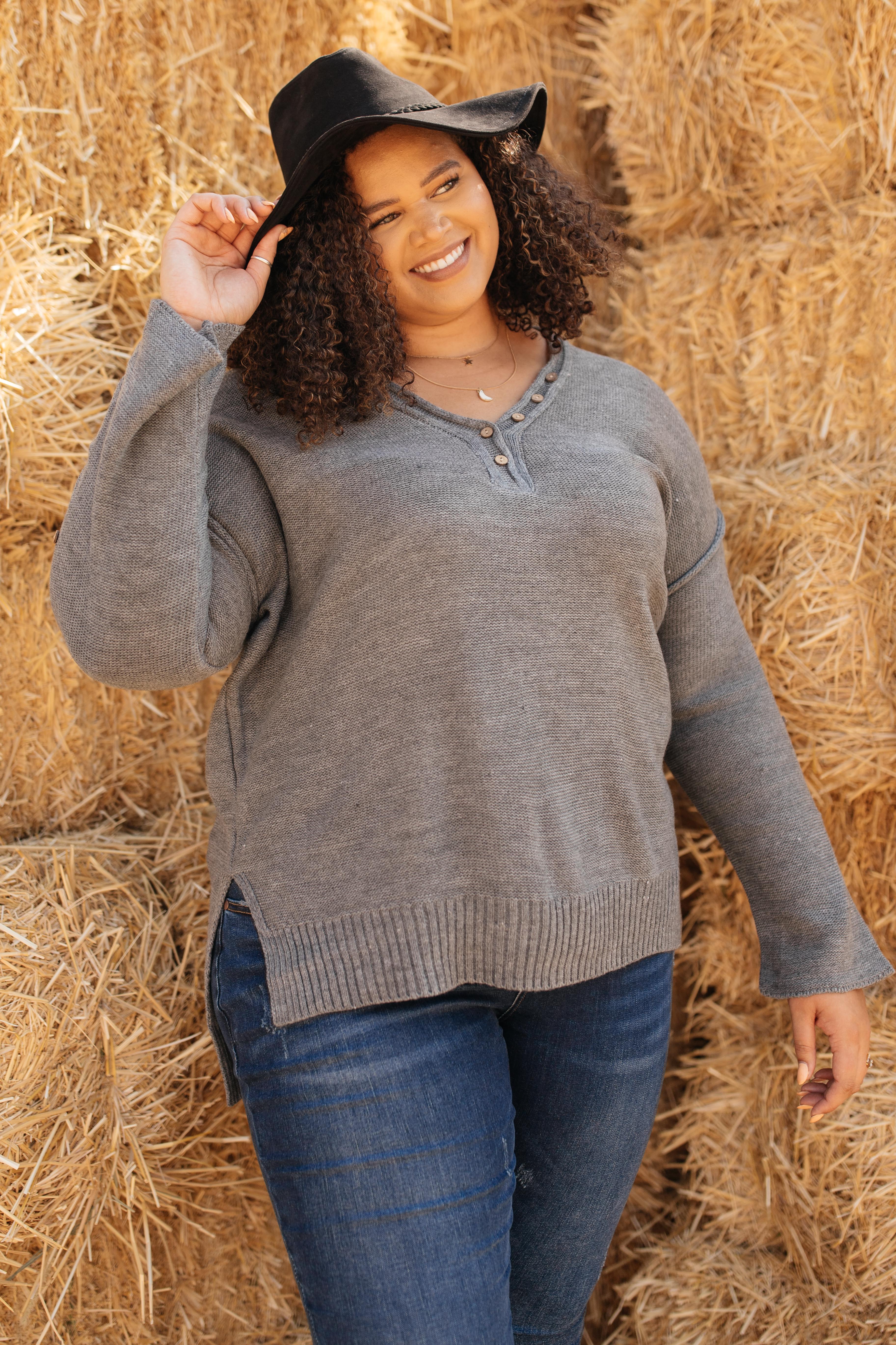Brielle Top in Stone