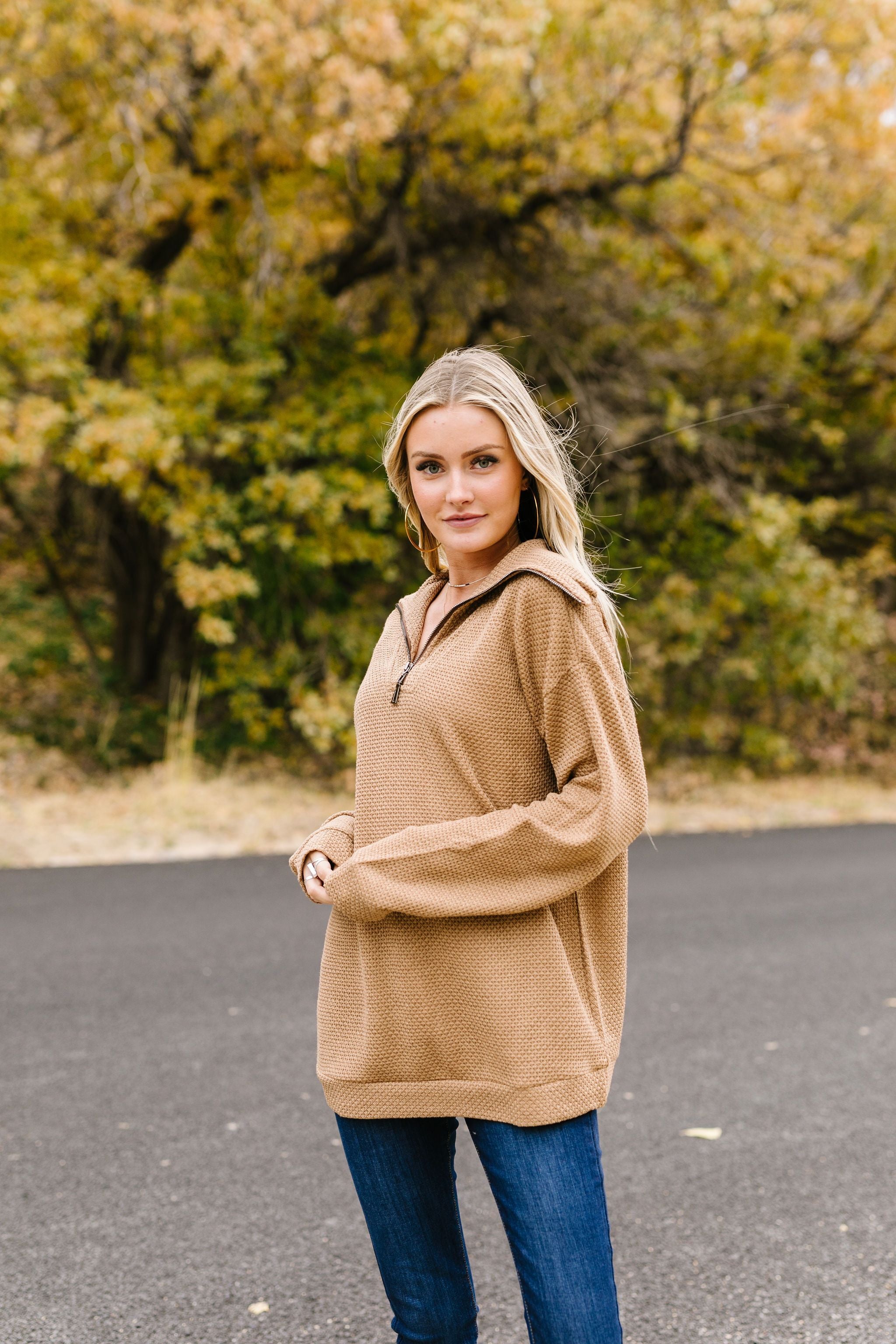 Tactile Treasure Half-Zip Pullover