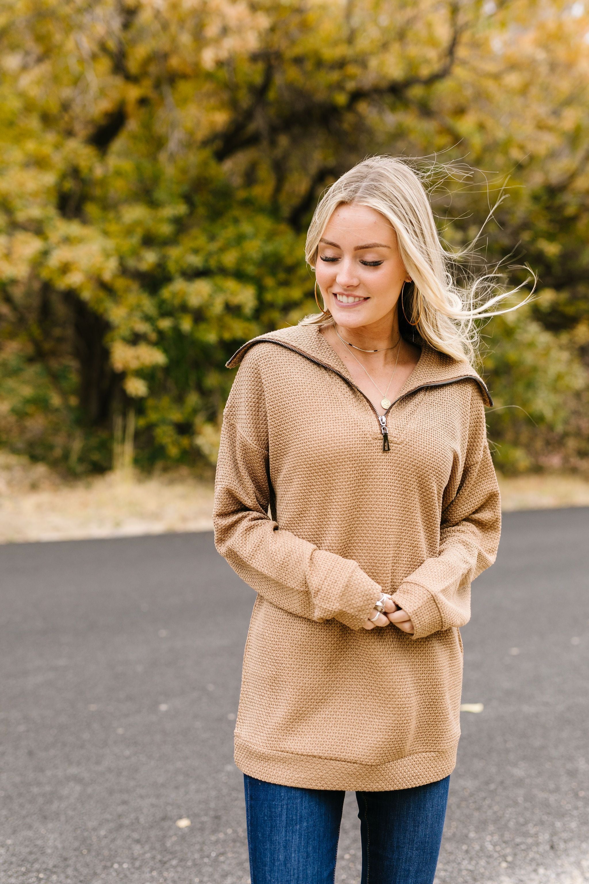 Tactile Treasure Half-Zip Pullover
