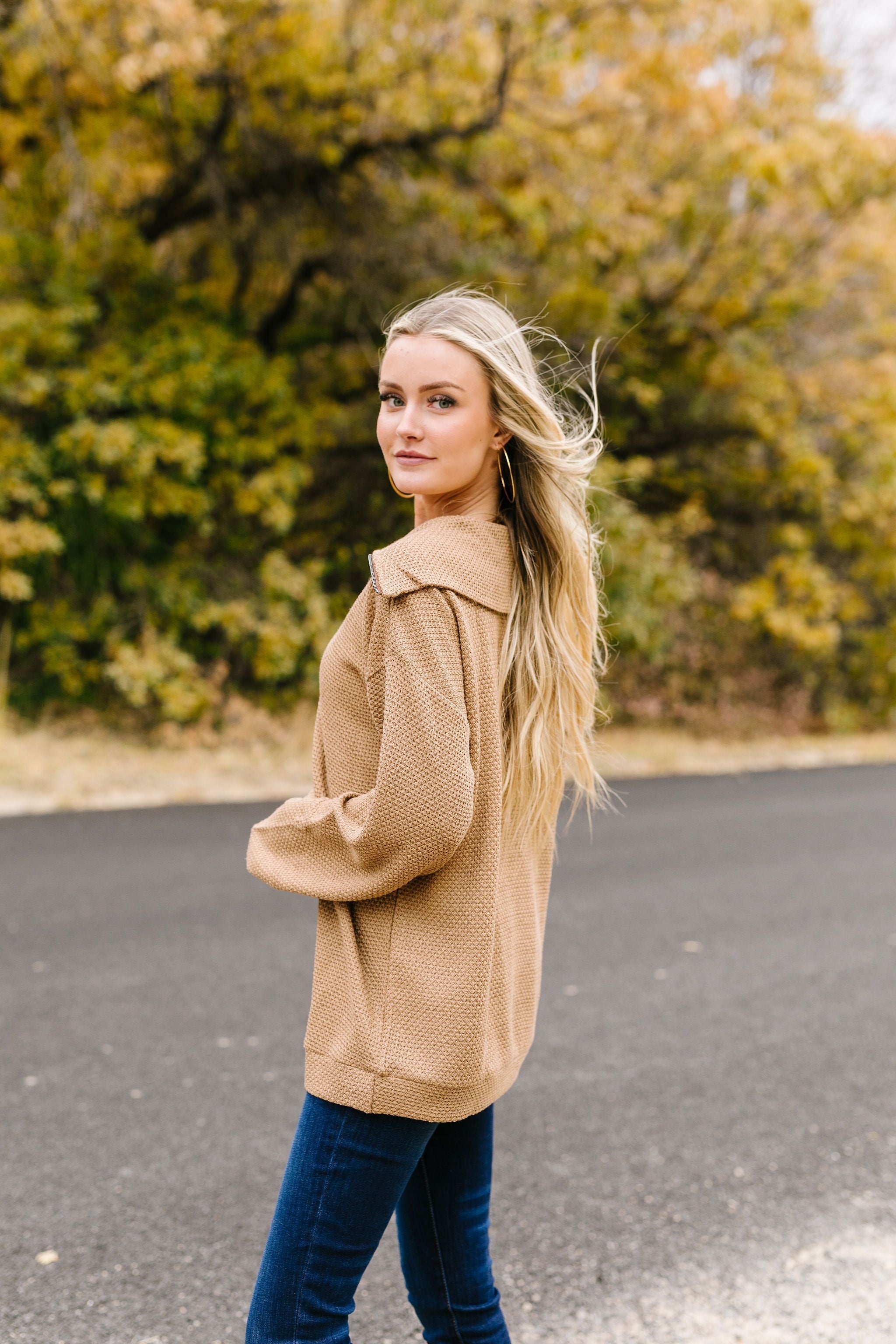Tactile Treasure Half-Zip Pullover