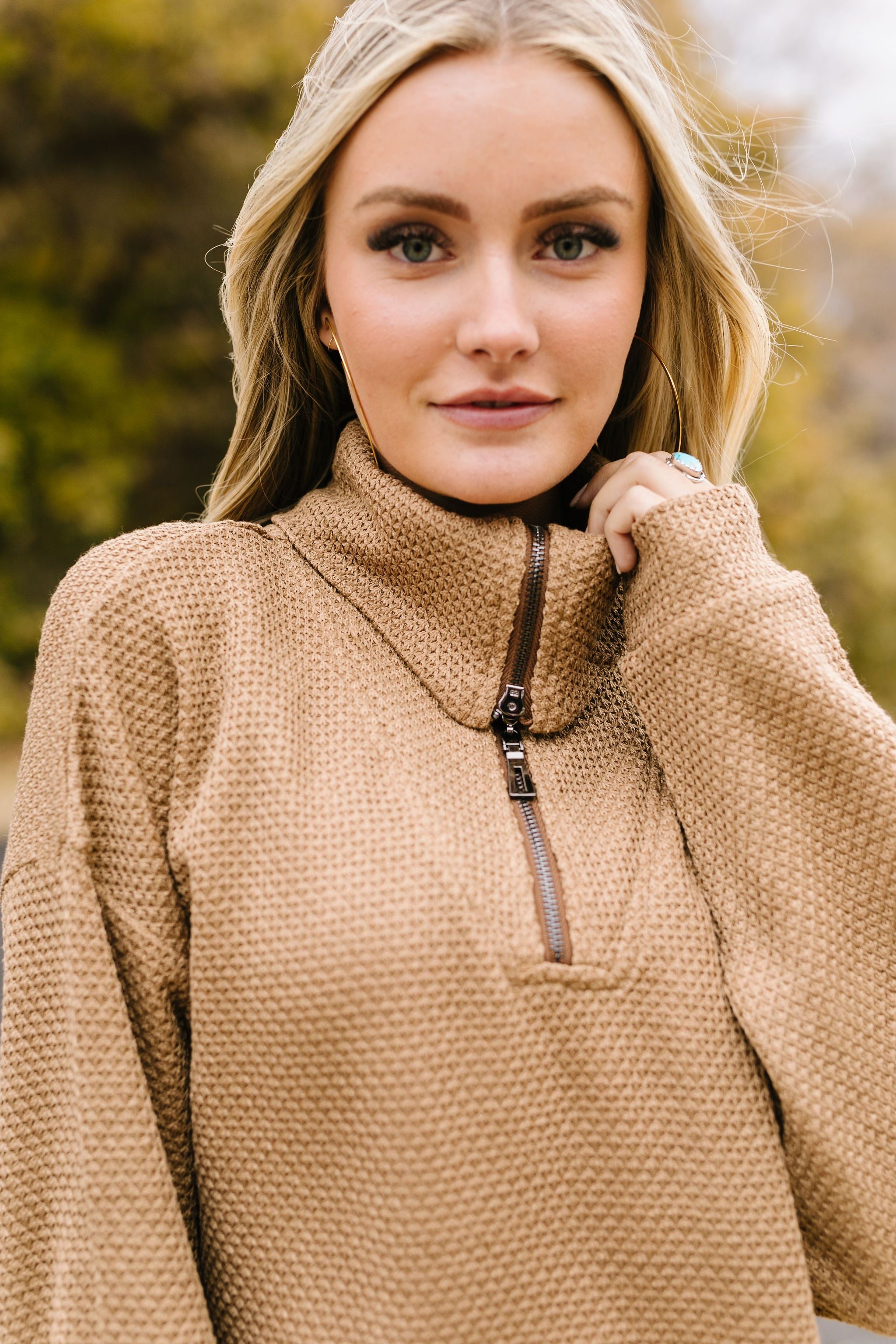 Tactile Treasure Half-Zip Pullover