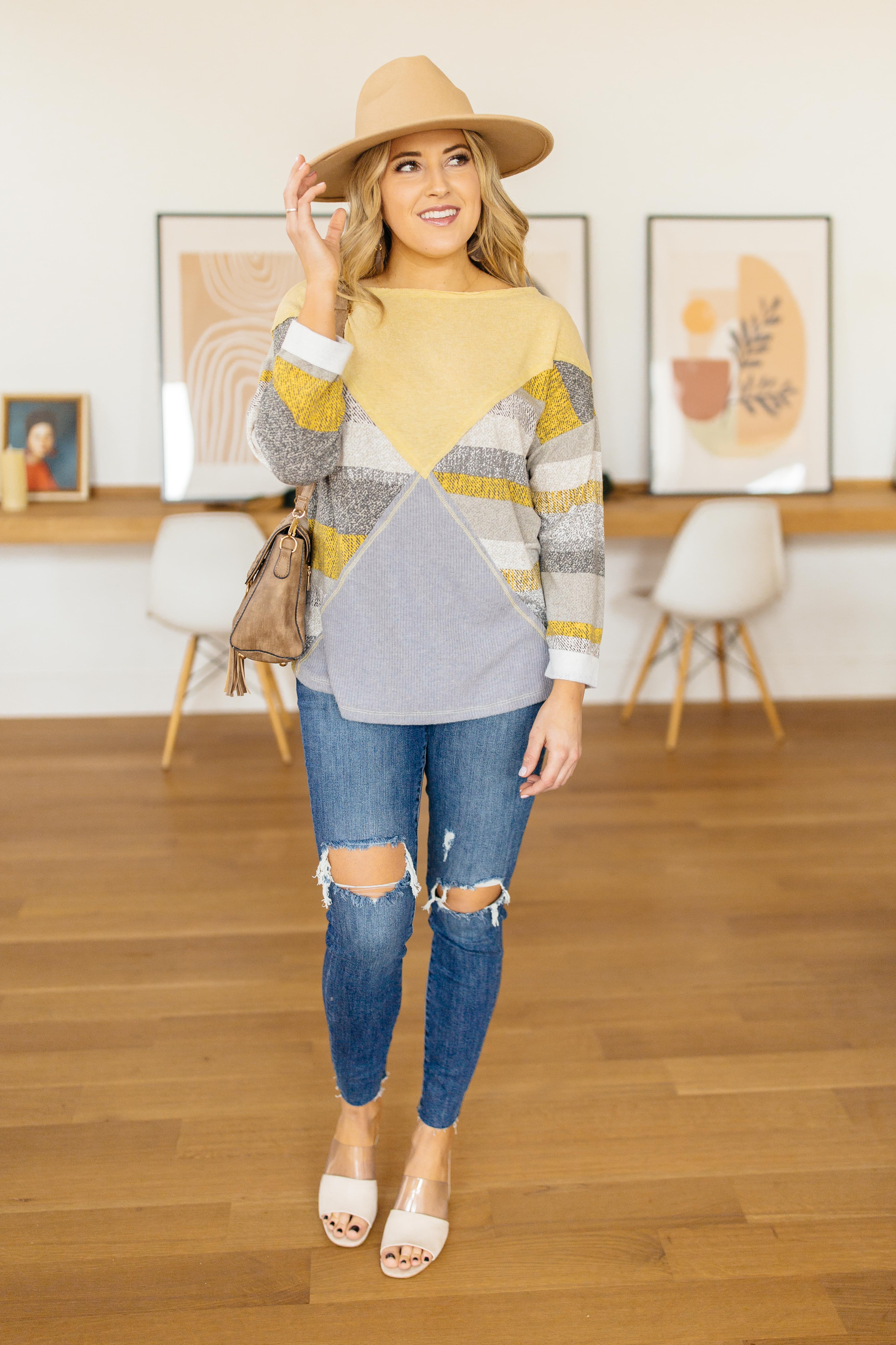 Can't Miss Color Block Top