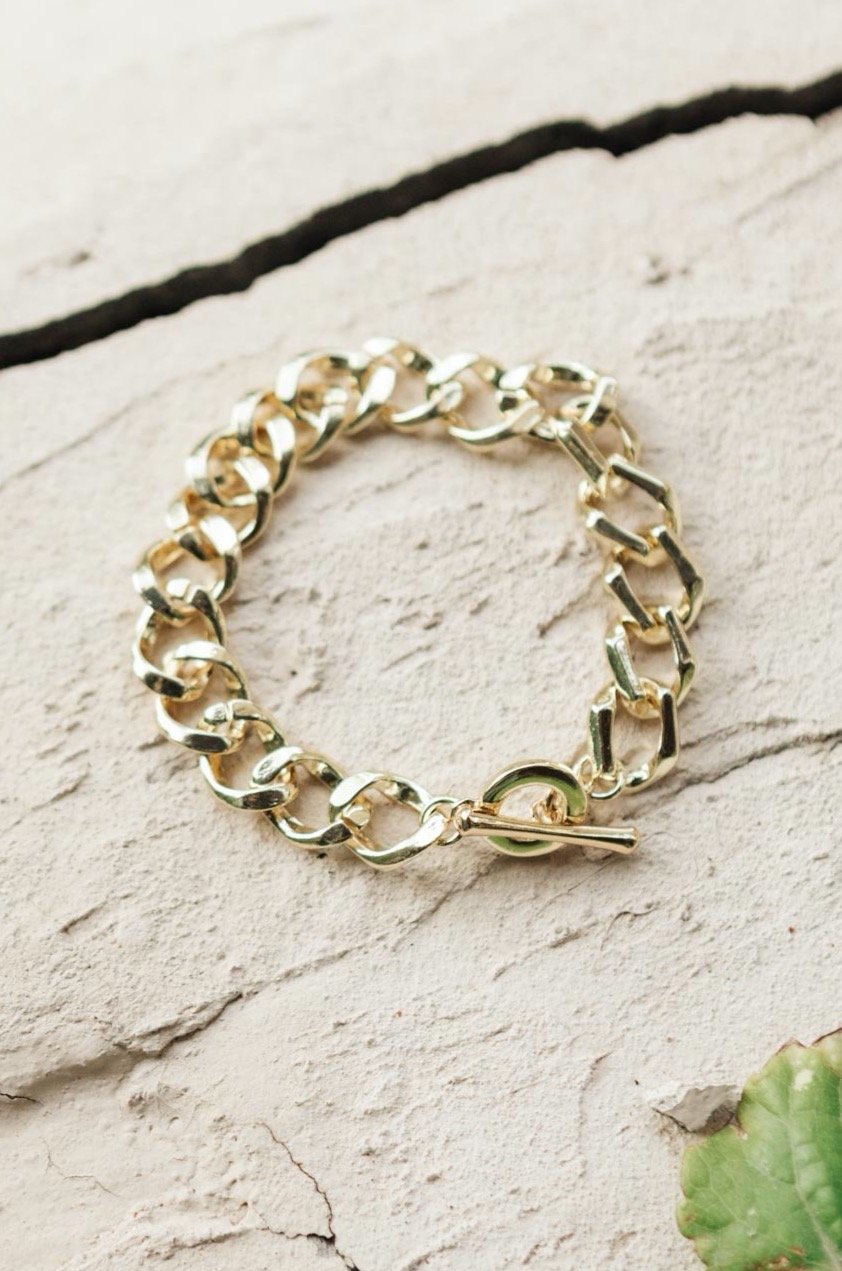 Chunky Wide Chain Link Bracelet