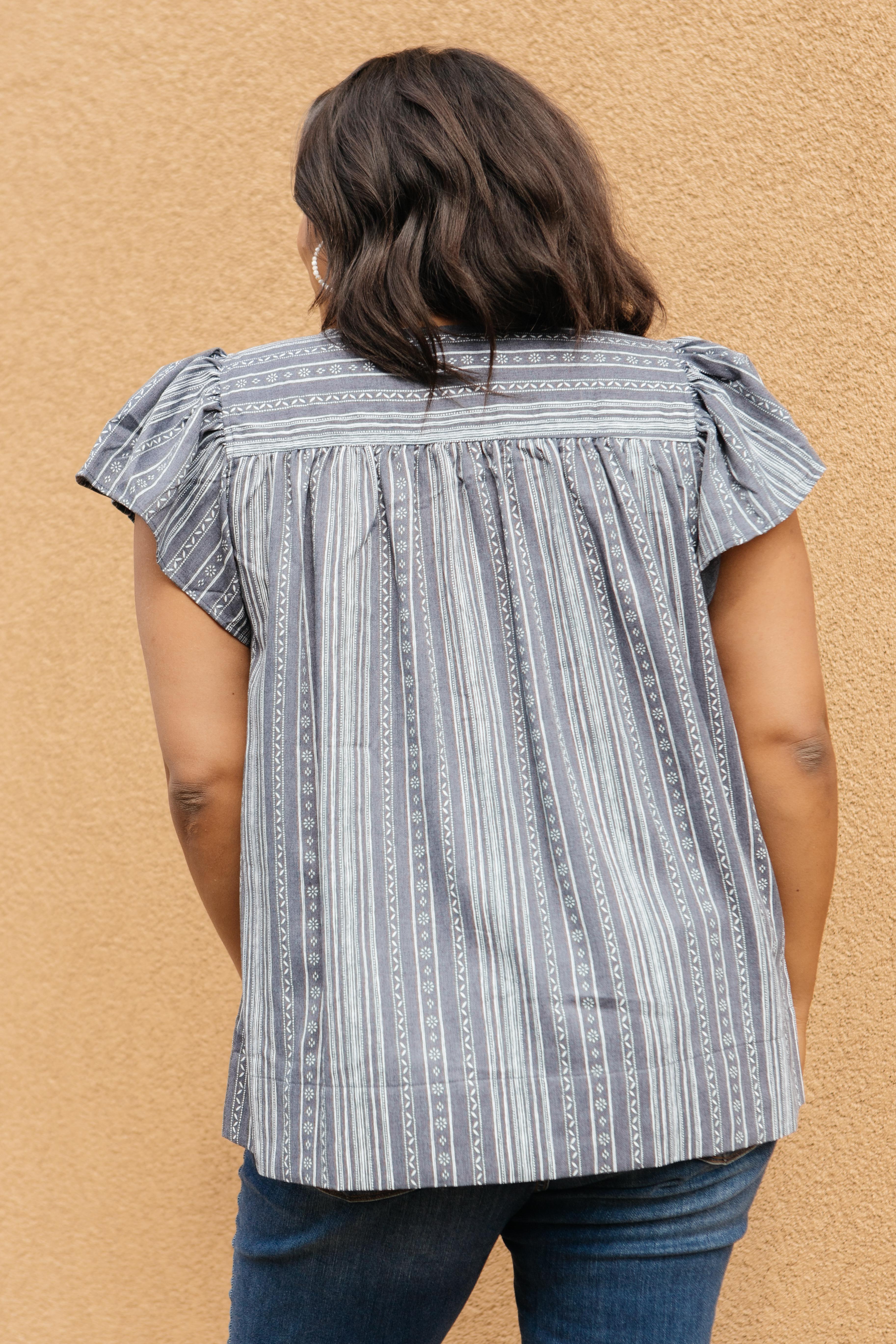 Classic Printed Blouse