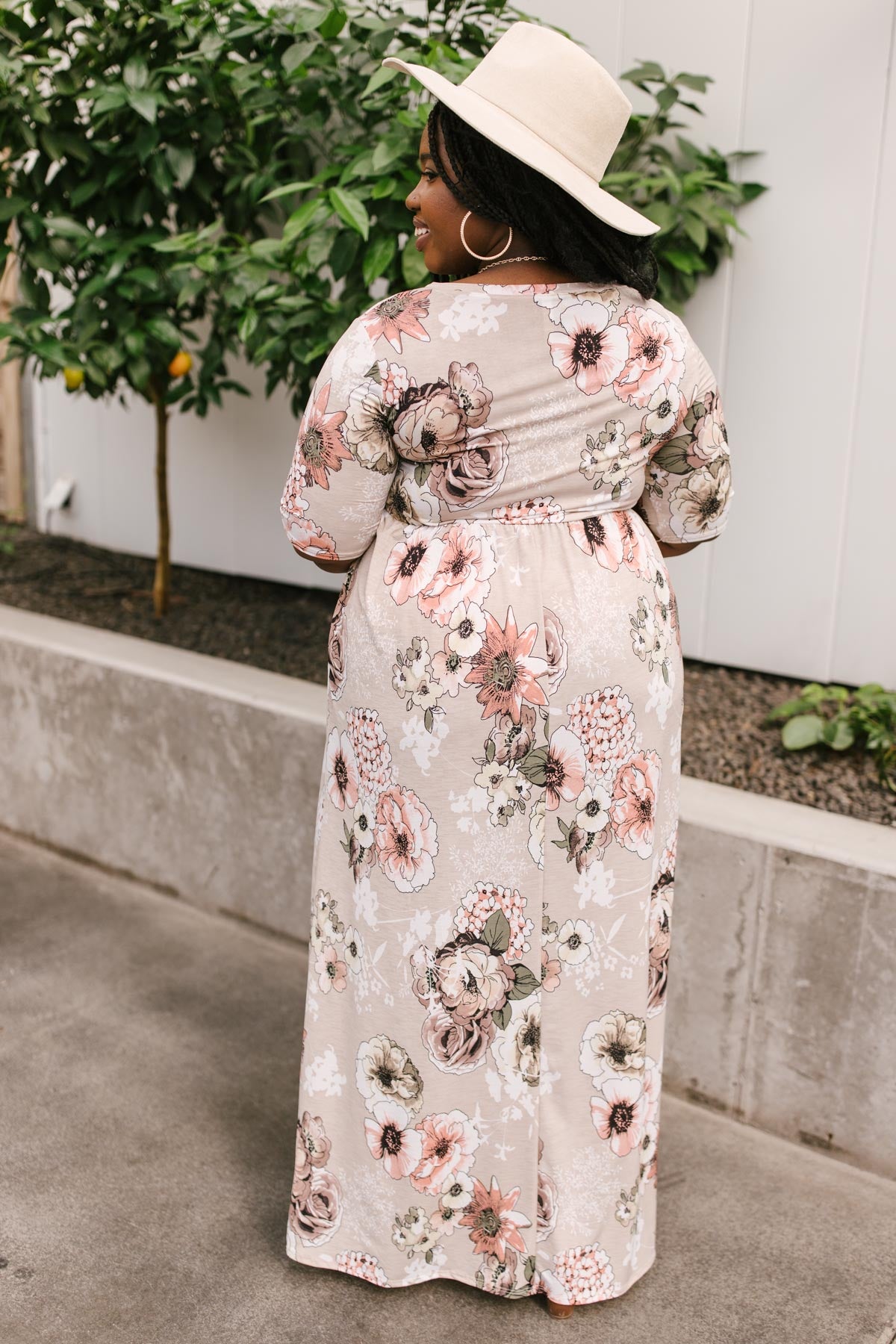 Date Night Maxi in Taupe