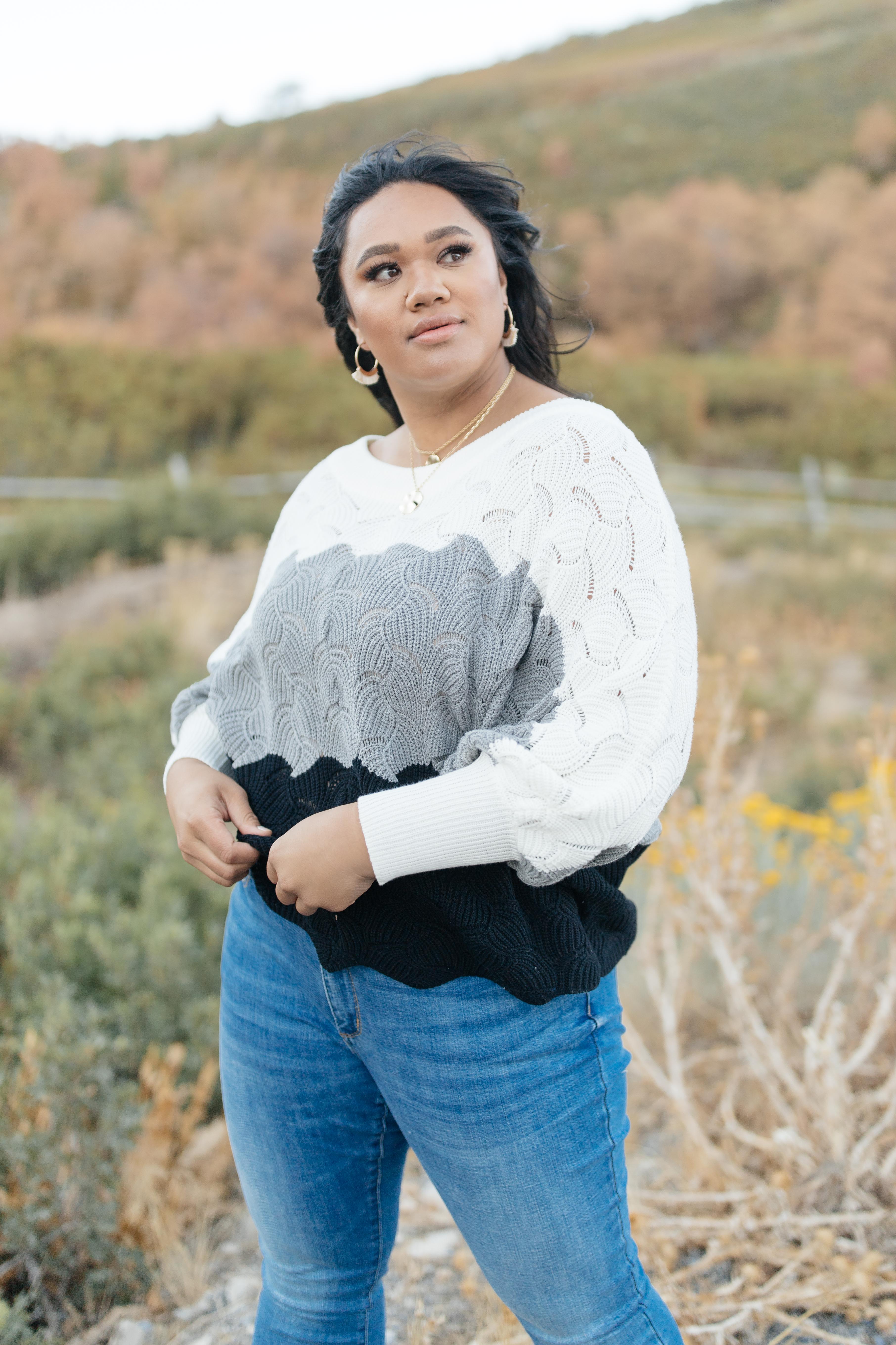 Designed For Details Sweater in Gray