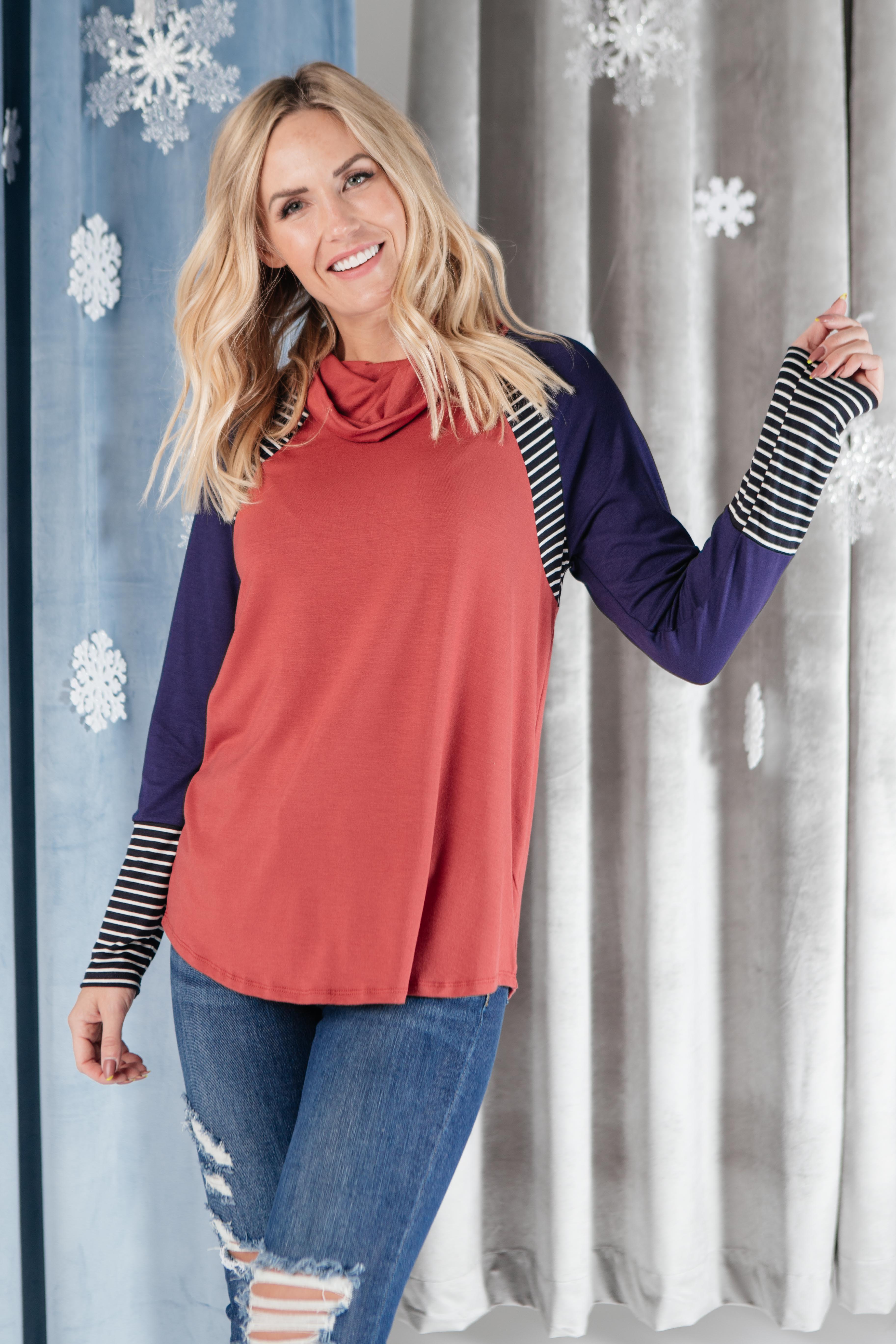 Dizzy Spell Cowl Neck