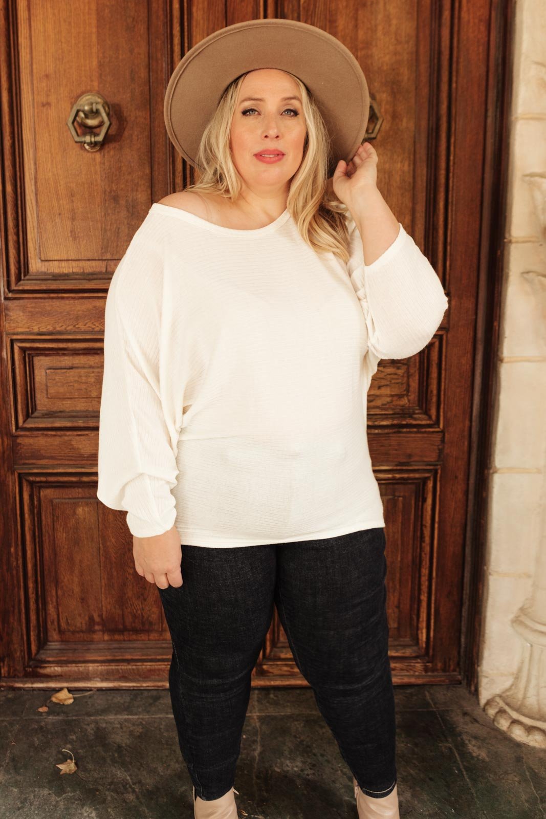 Flying Free top in Ivory