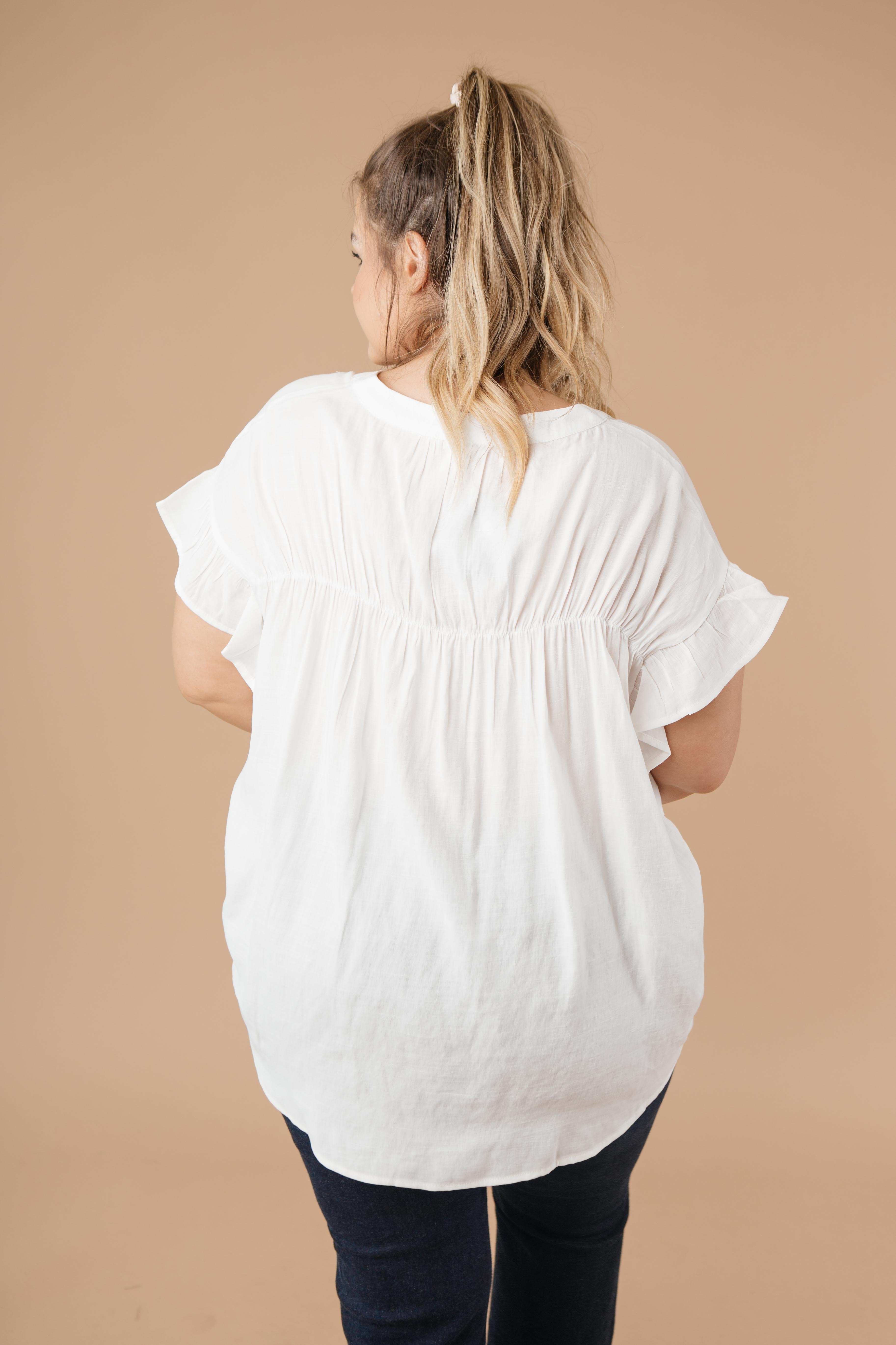 Gather Round Ivory Button Down
