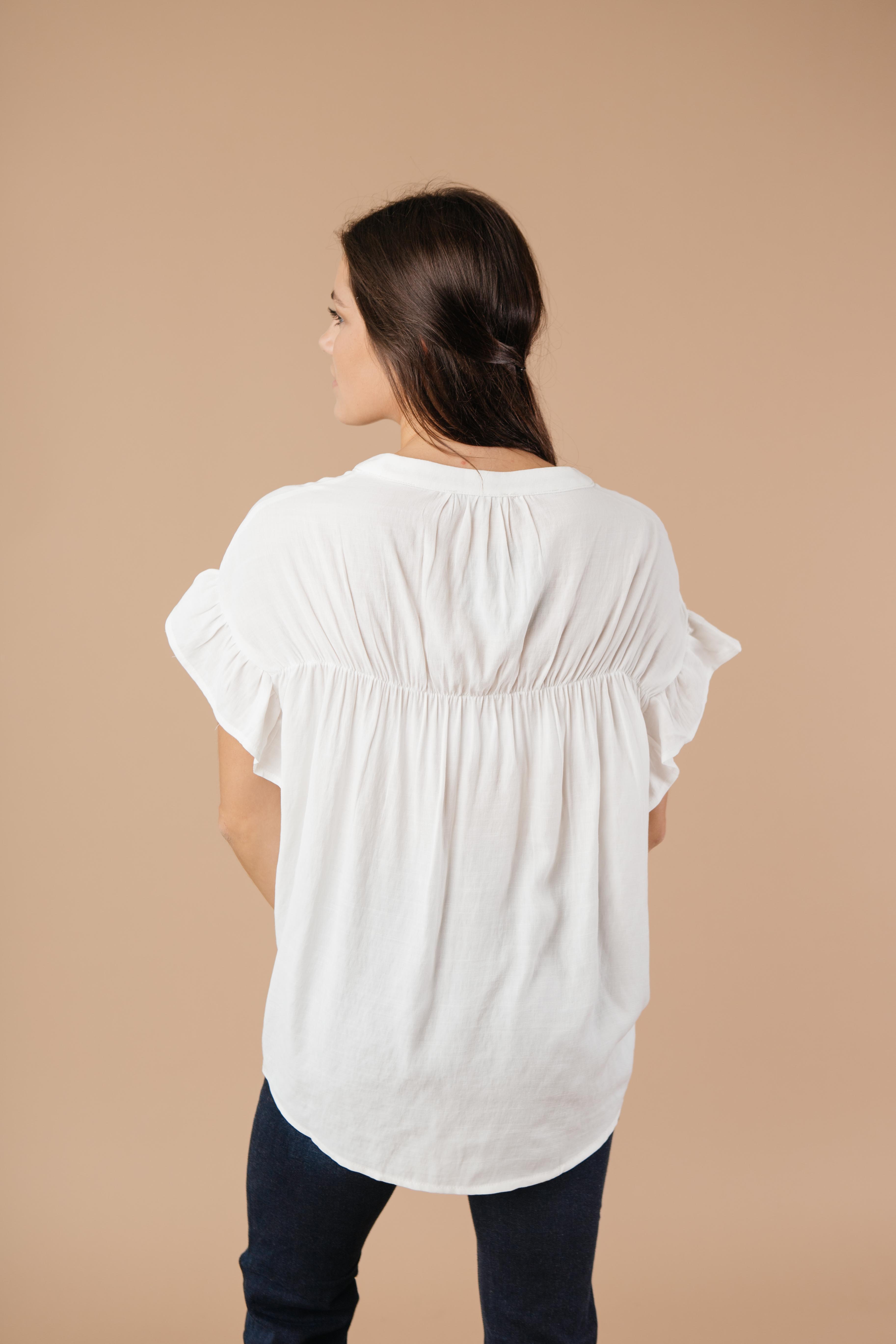 Gather Round Ivory Button Down