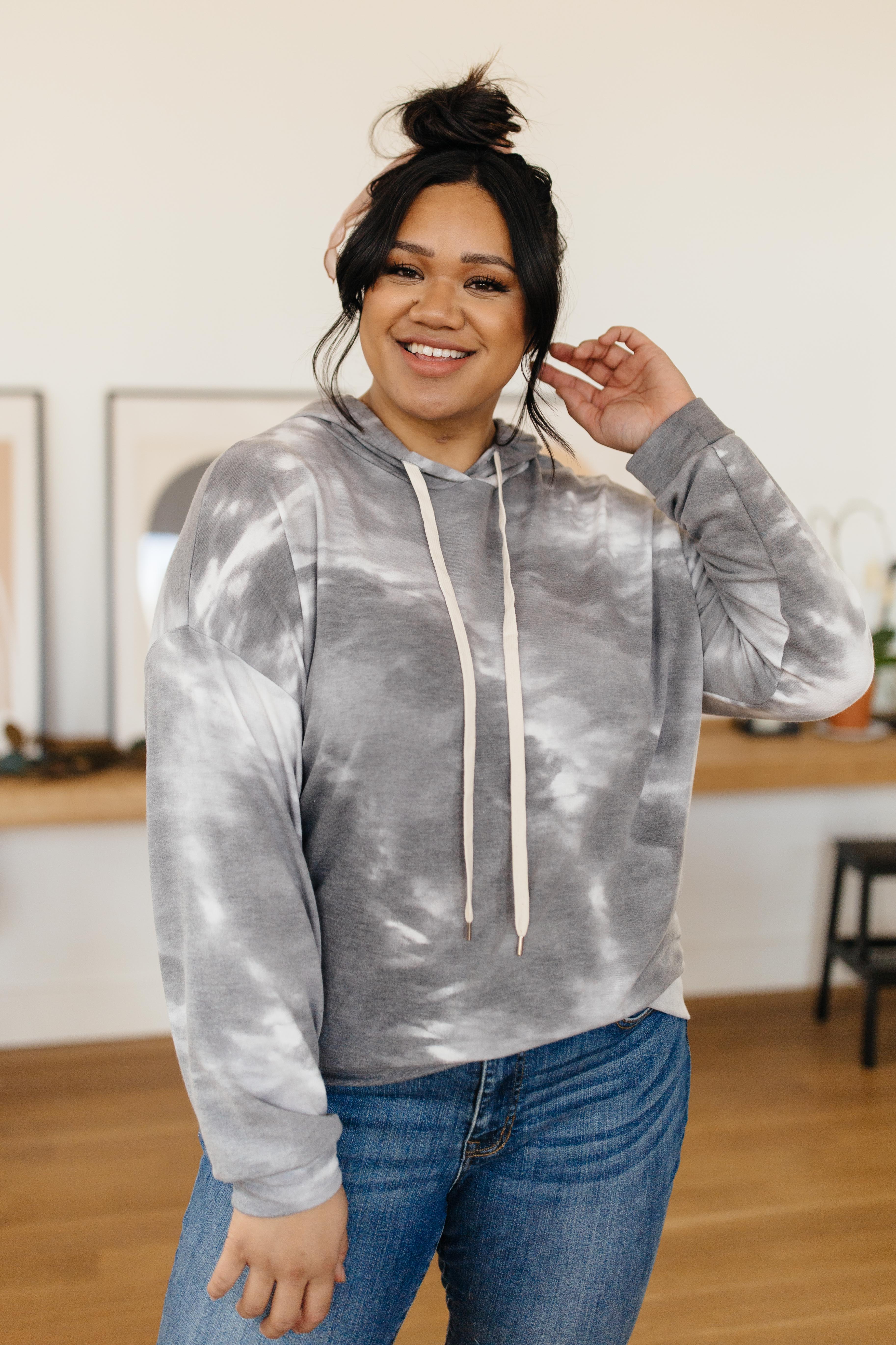 Gray Skies Tie Dye Hoodie