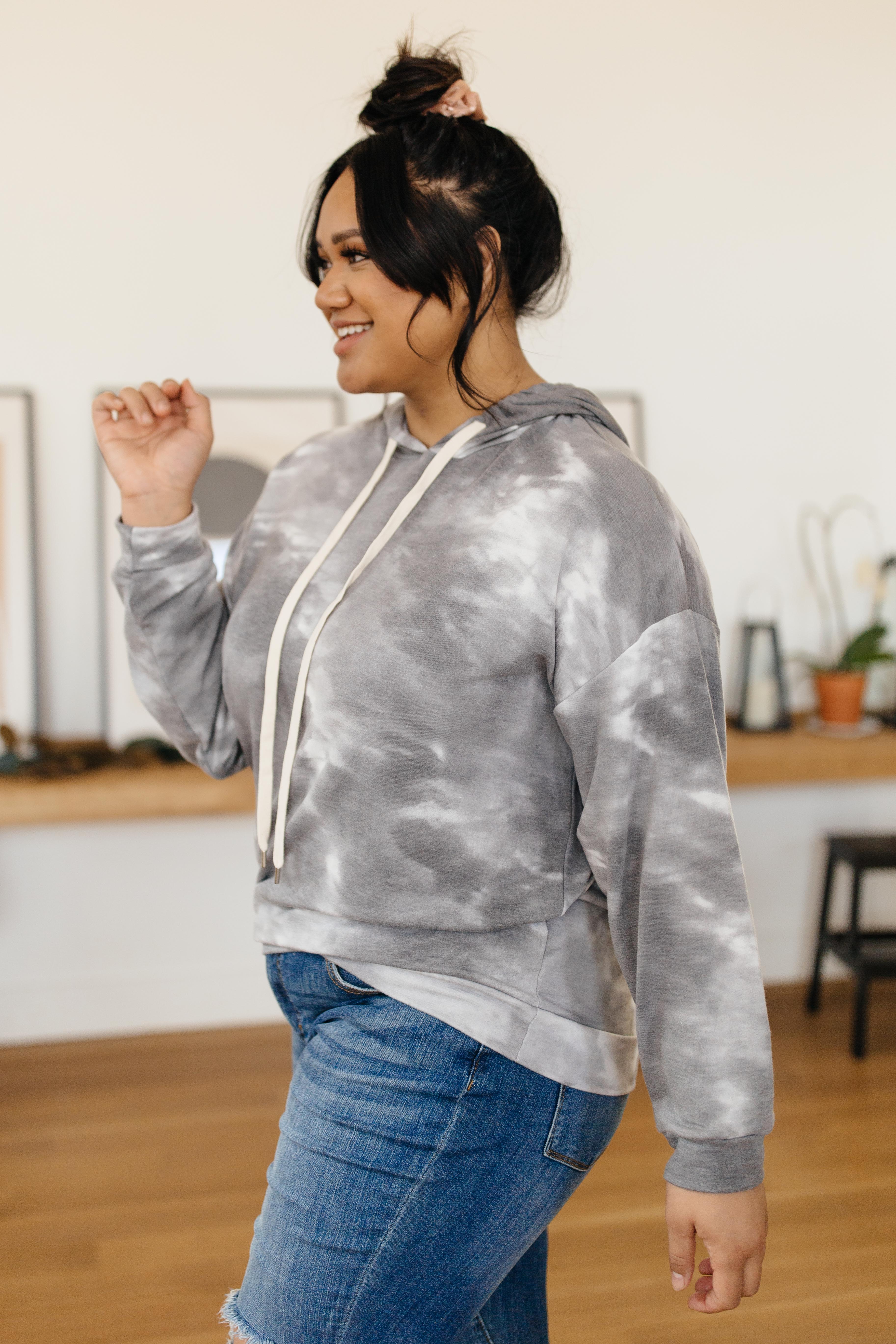 Gray Skies Tie Dye Hoodie