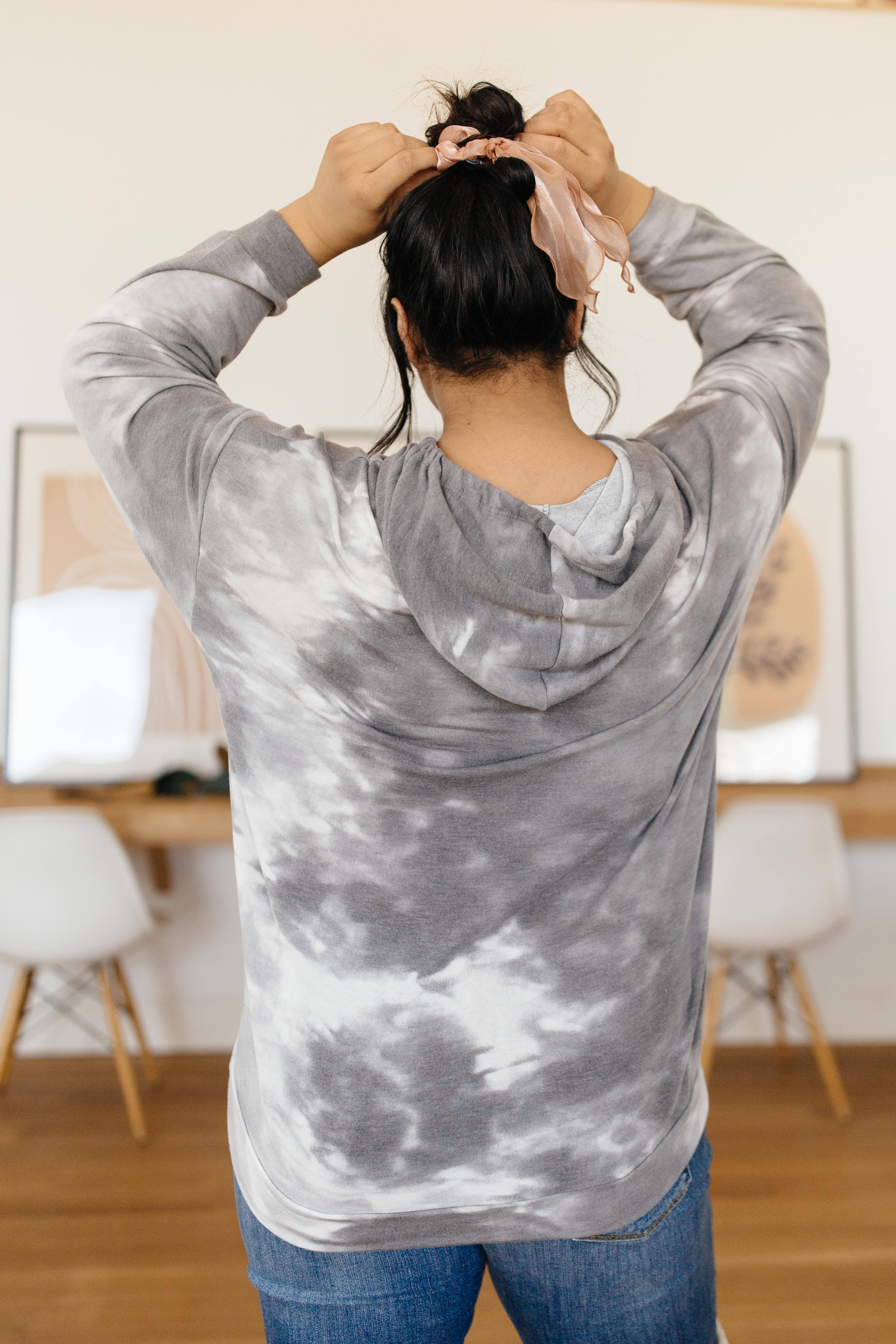 Gray Skies Tie Dye Hoodie