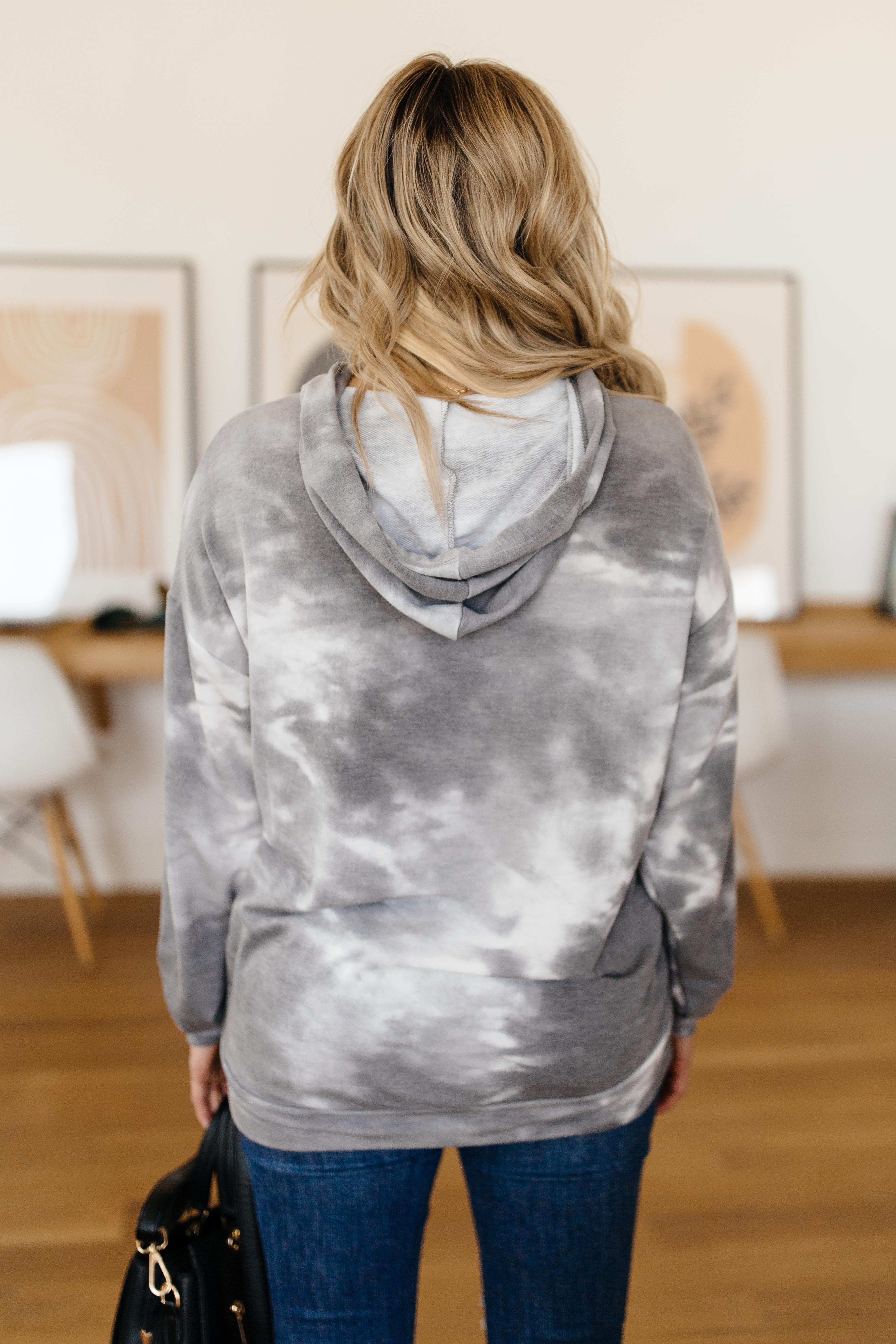 Gray Skies Tie Dye Hoodie