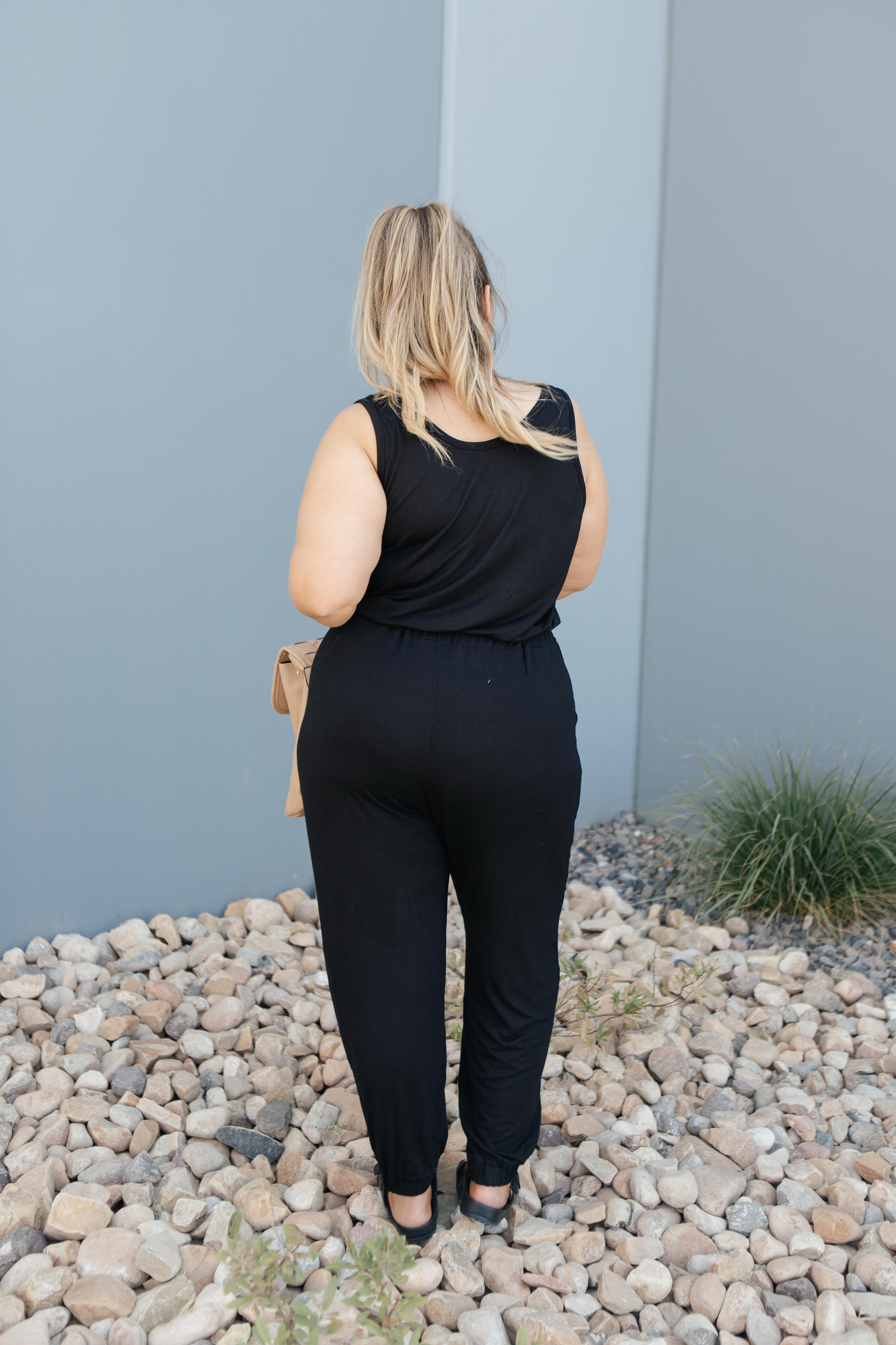 Jump In Jumpsuit In Black