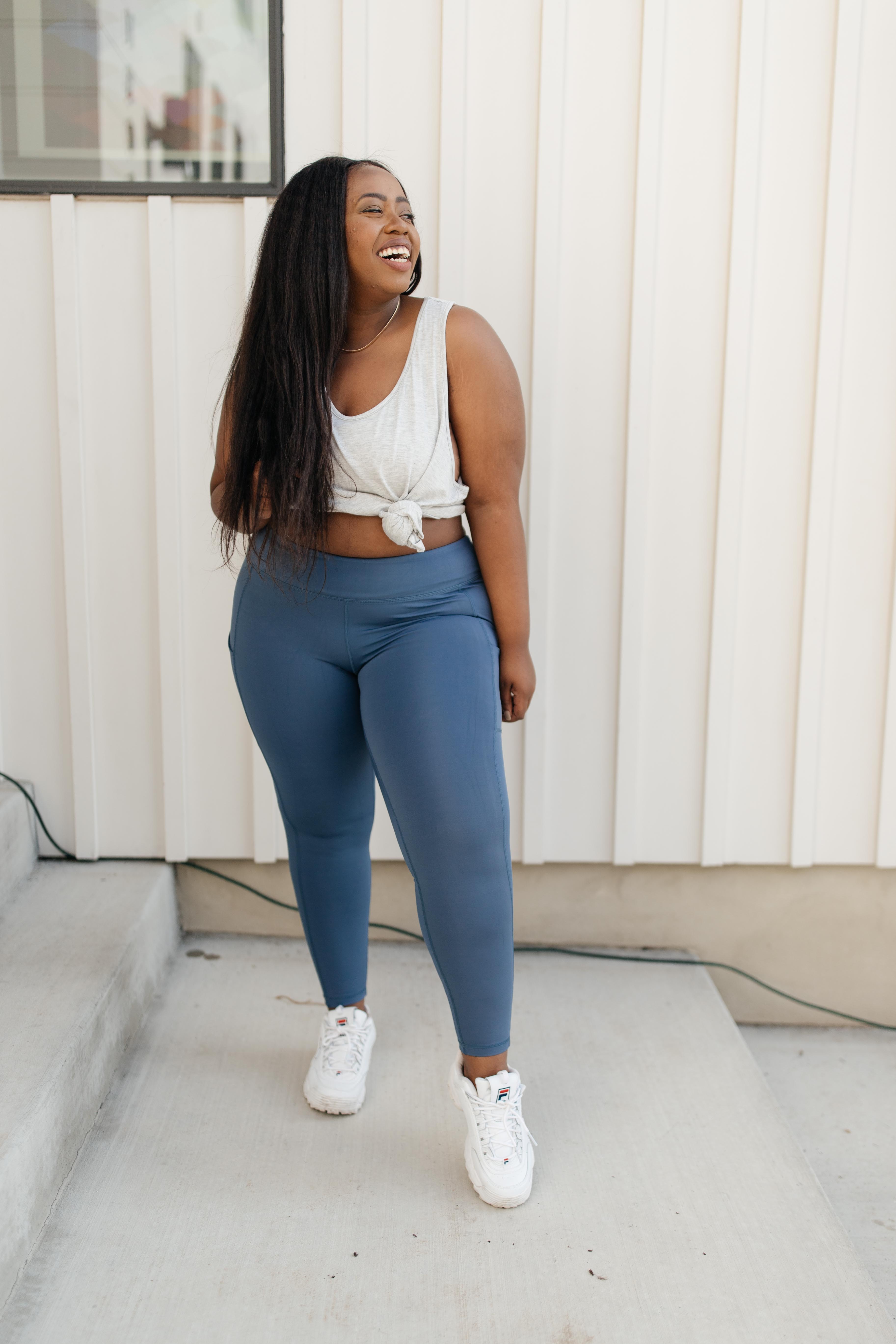Kickin' It Leggings in Blue