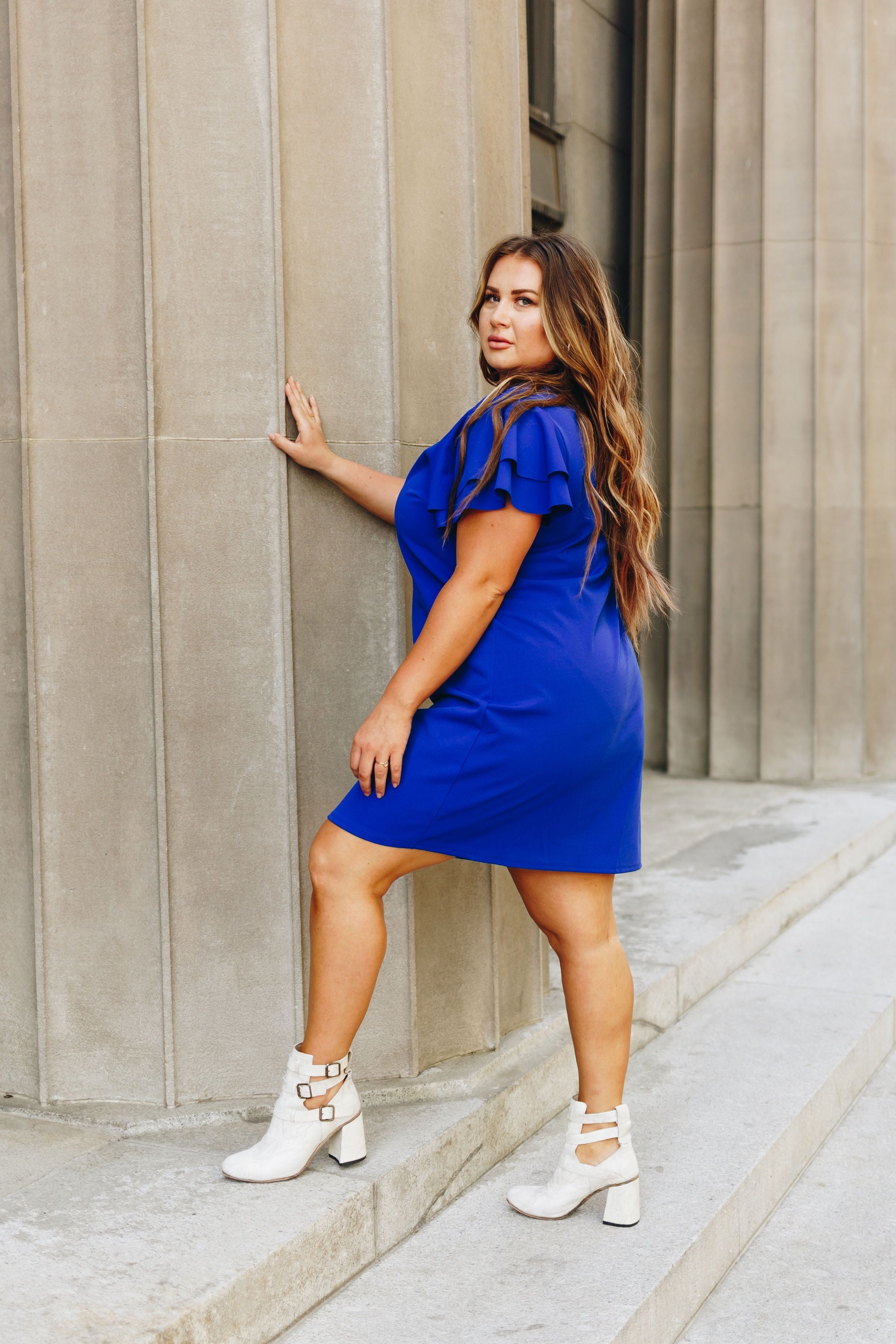 Look Like Royalty Dress In Royal Blue