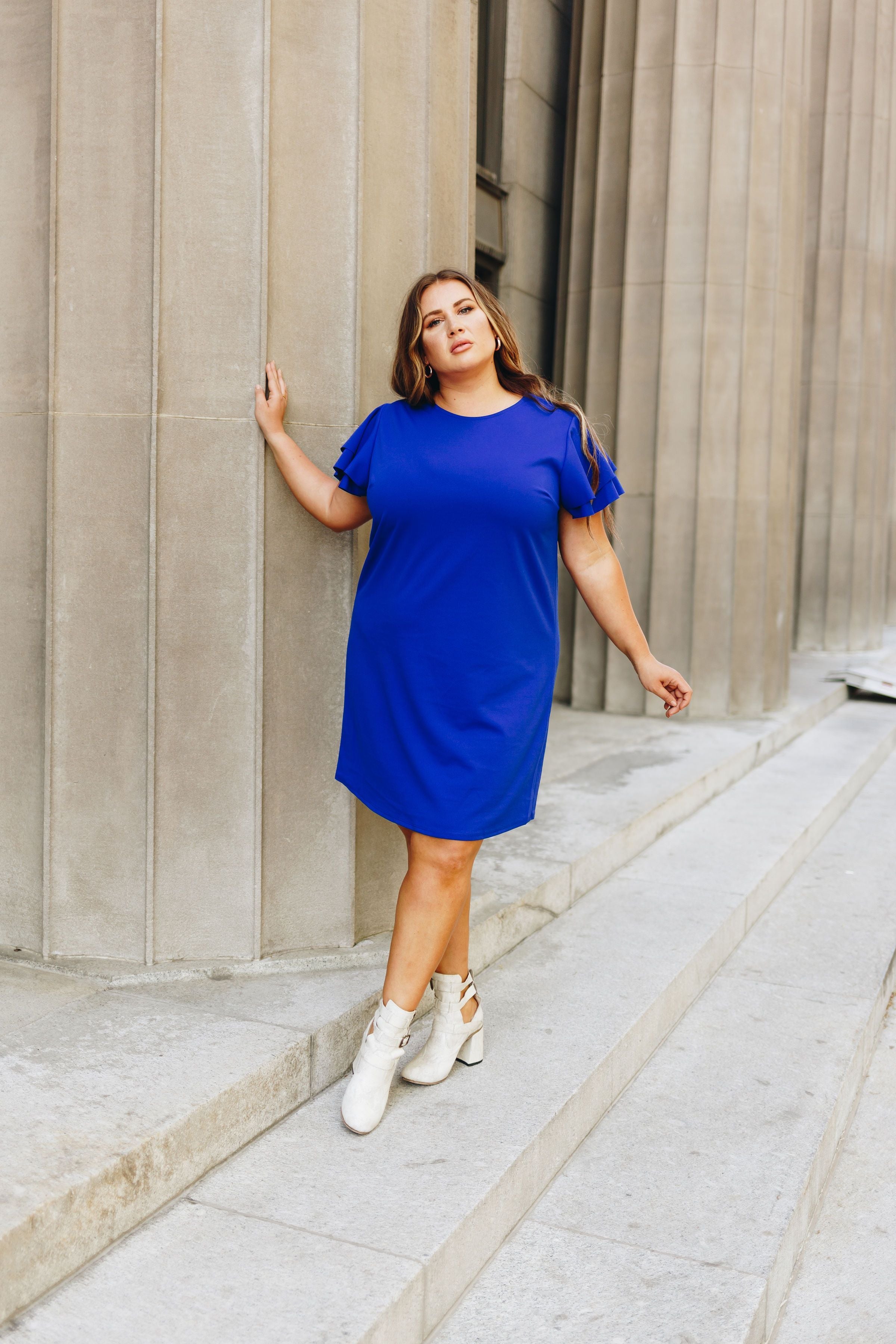 Look Like Royalty Dress In Royal Blue