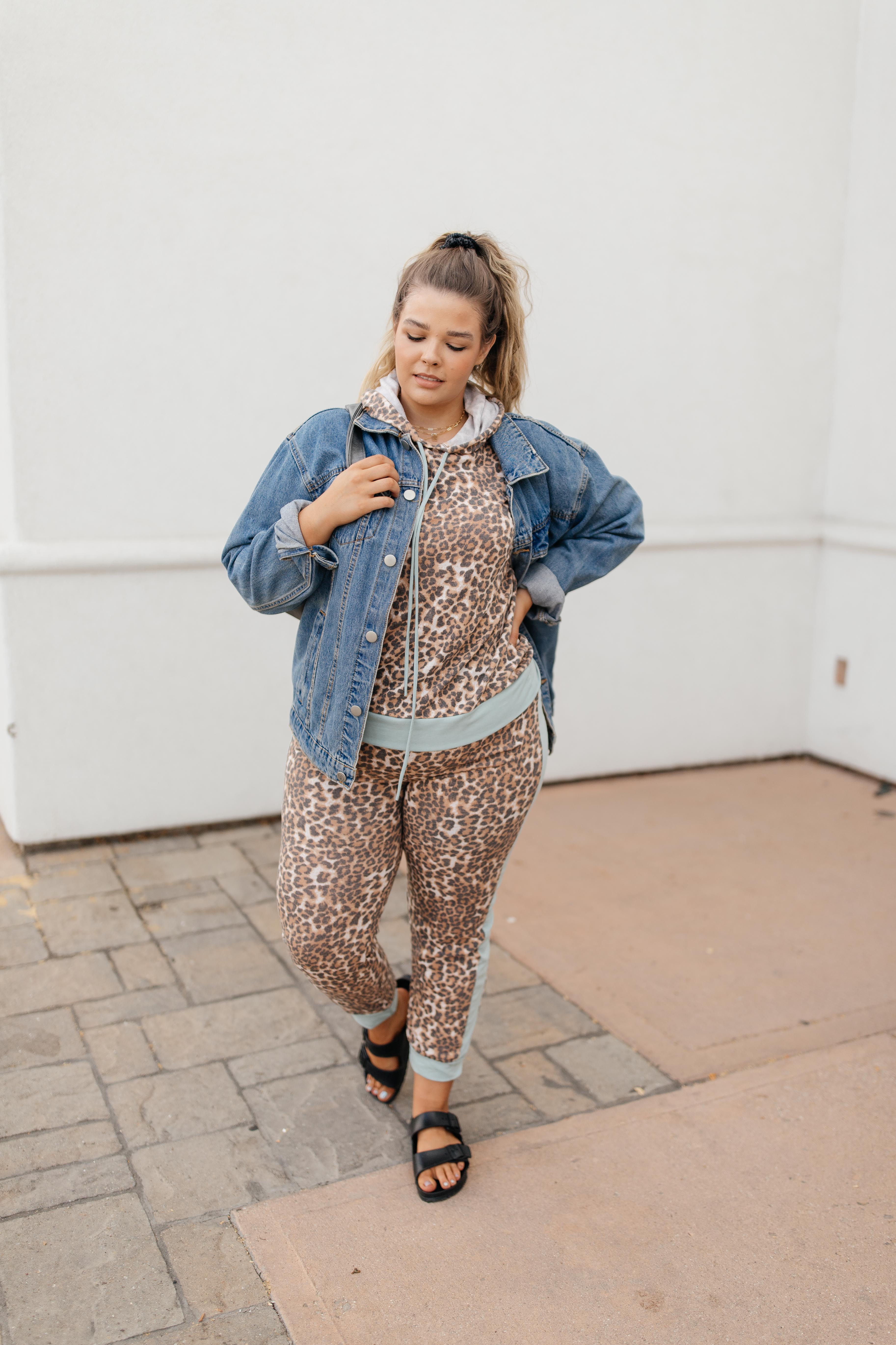 Mint Leopard Hoodie
