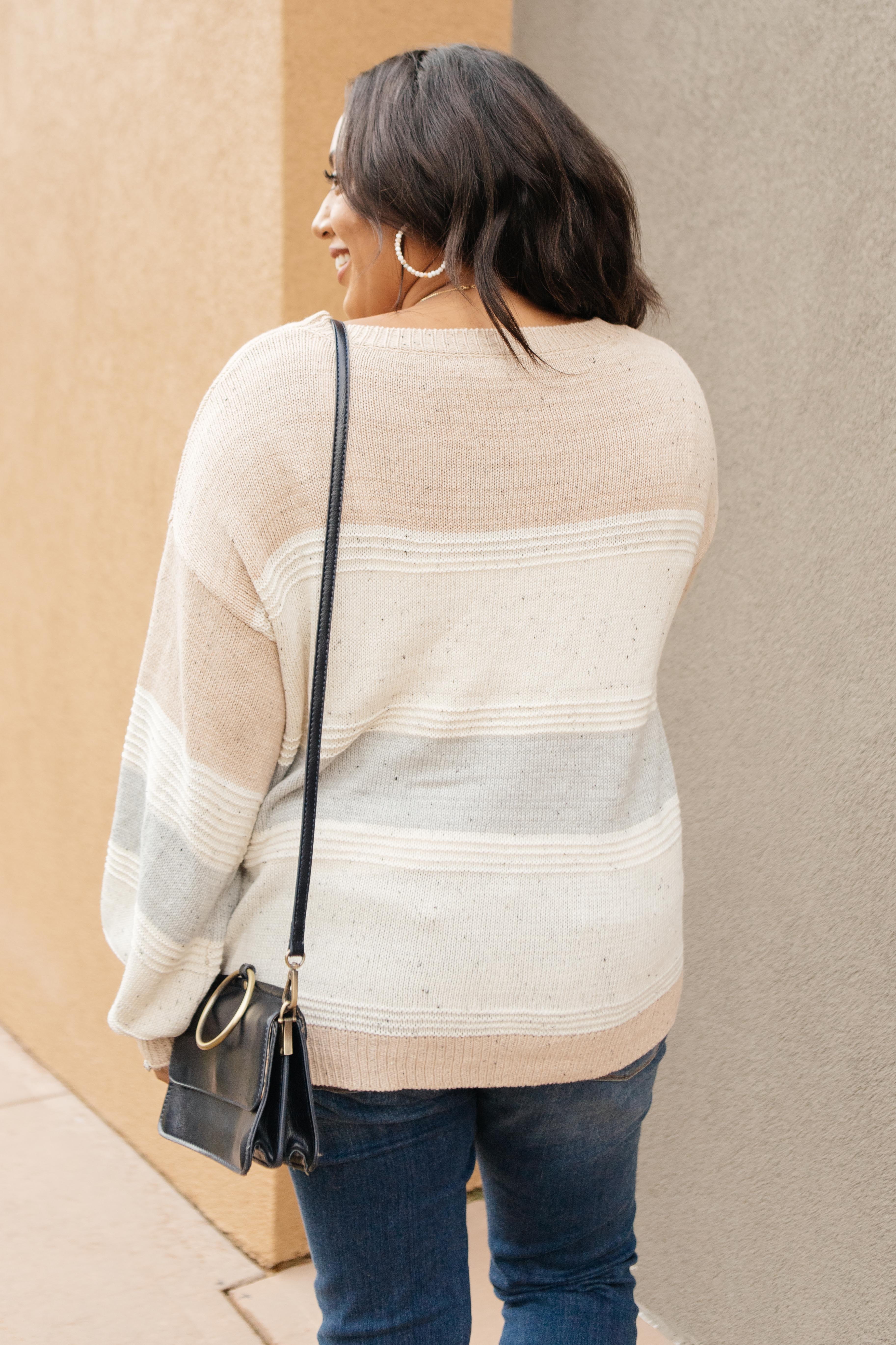 Muted Tones Striped Top
