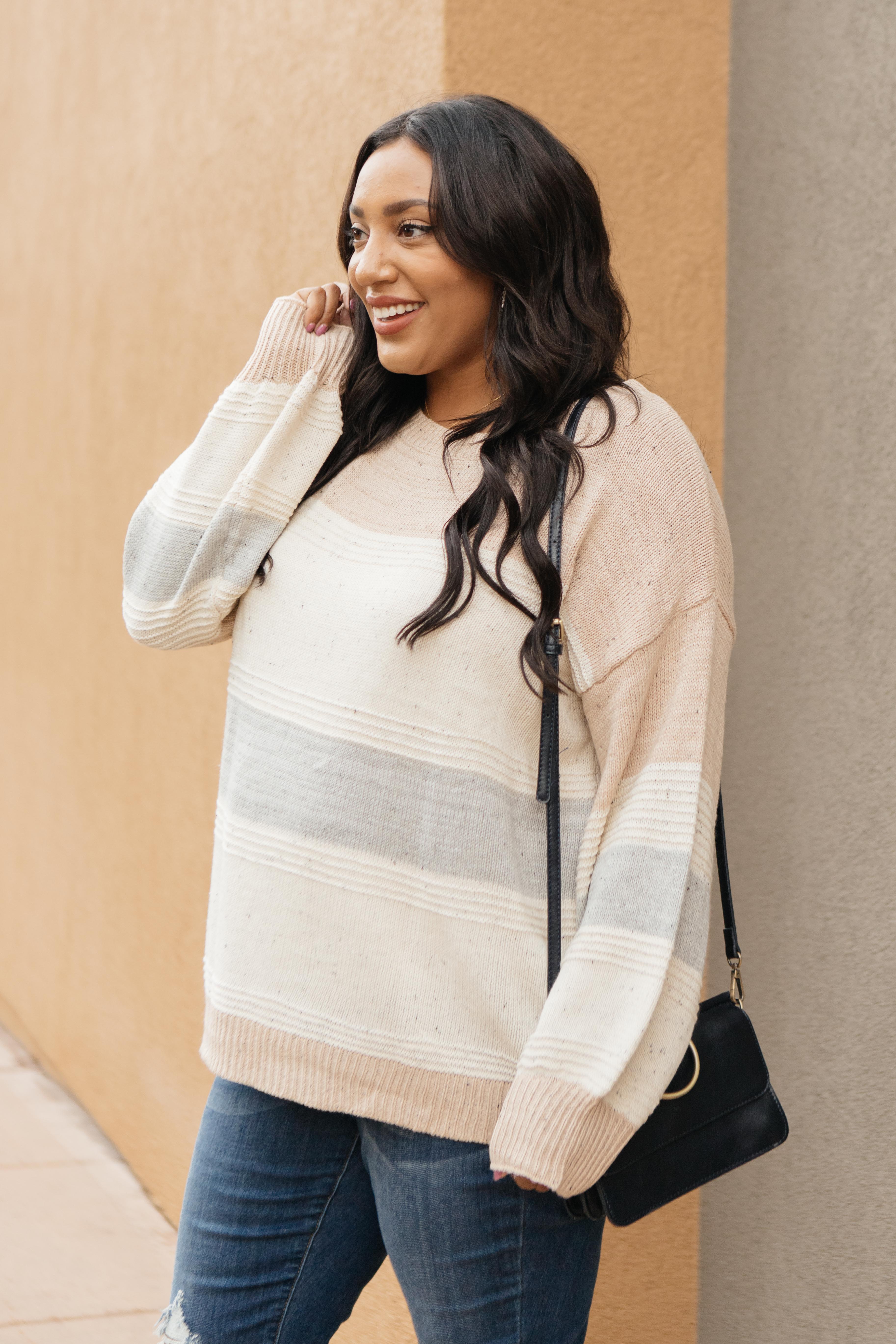 Muted Tones Striped Top
