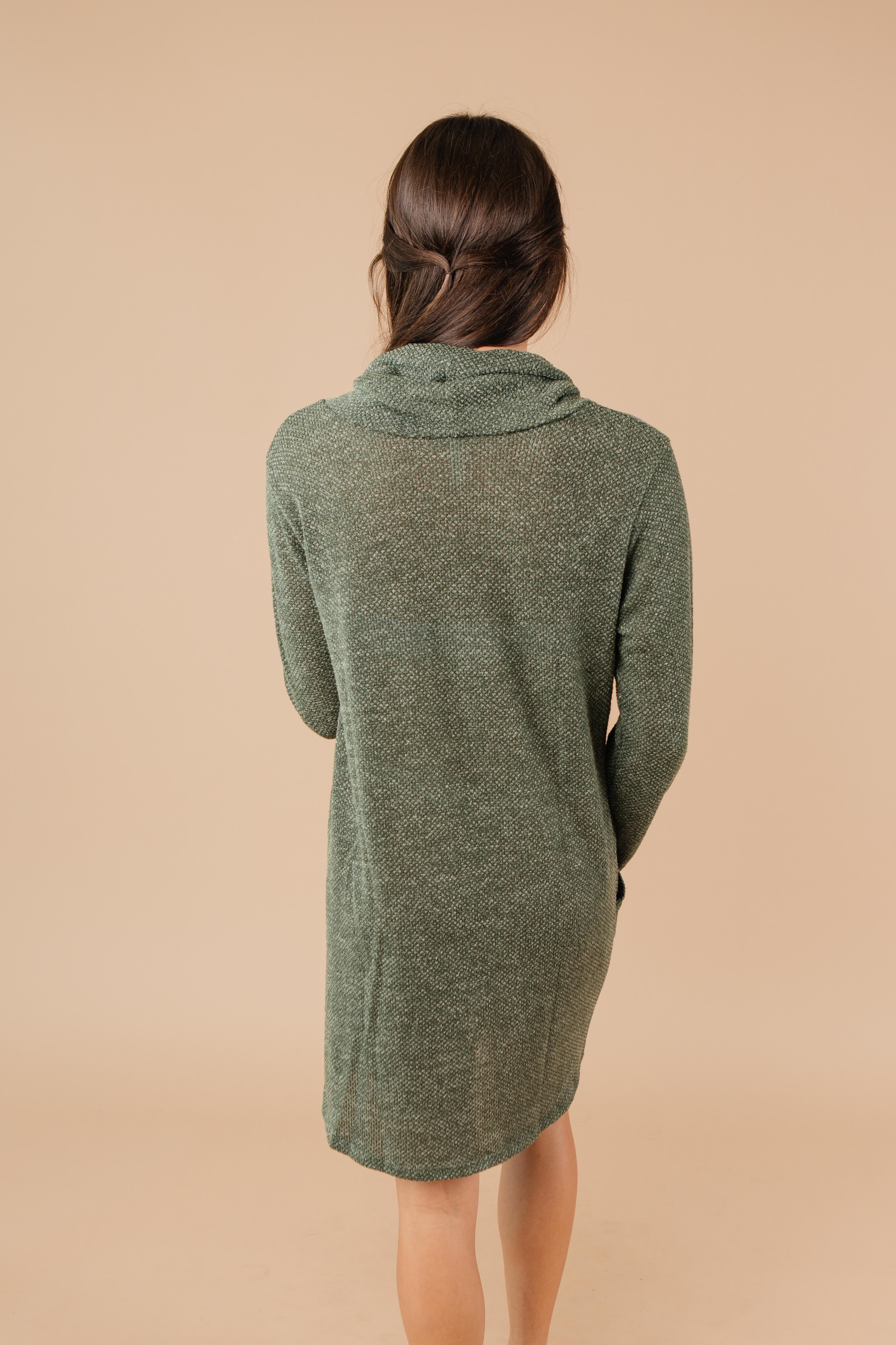 Night Owl Cowl Neck Tunic Dress