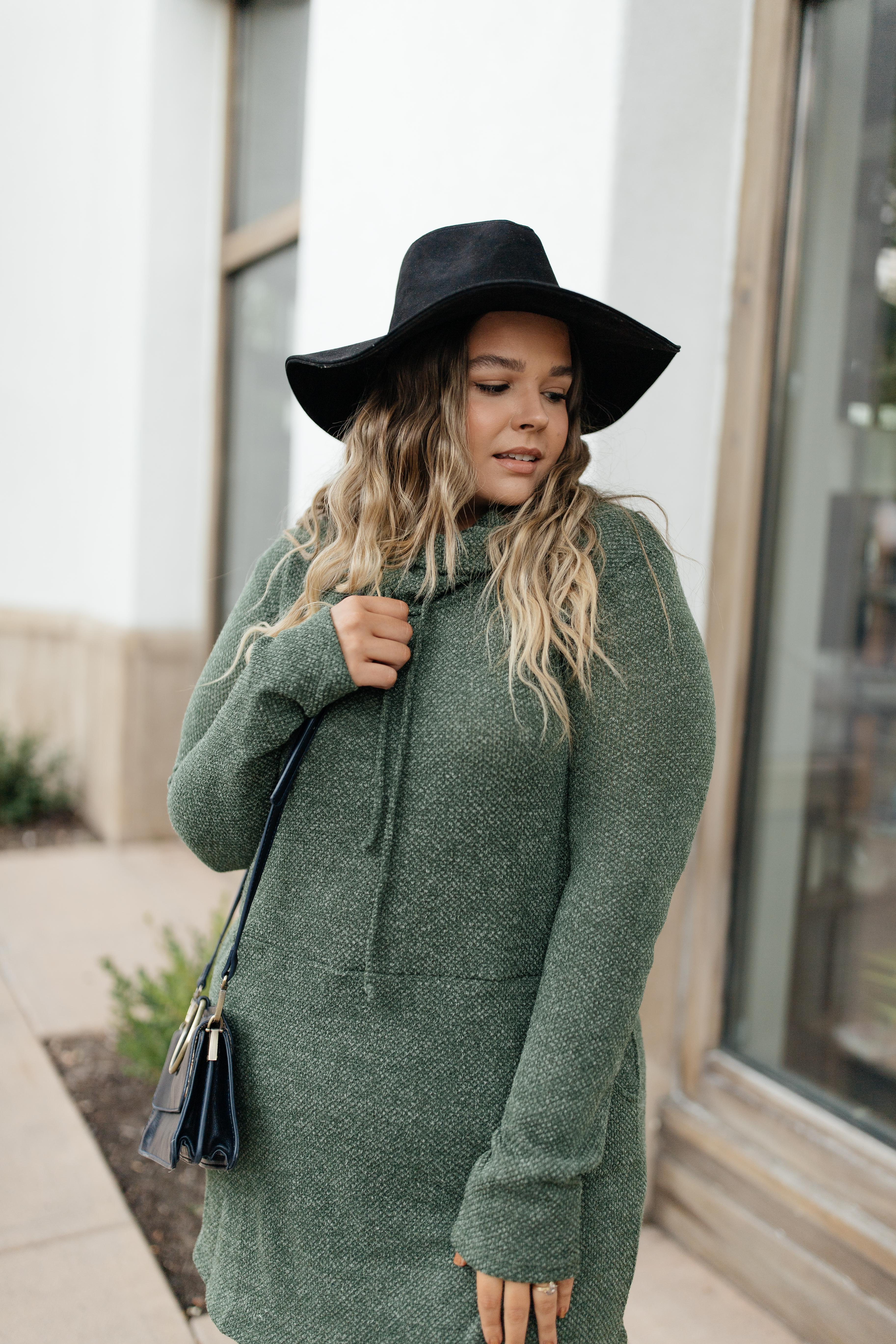 Night Owl Cowl Neck Tunic Dress
