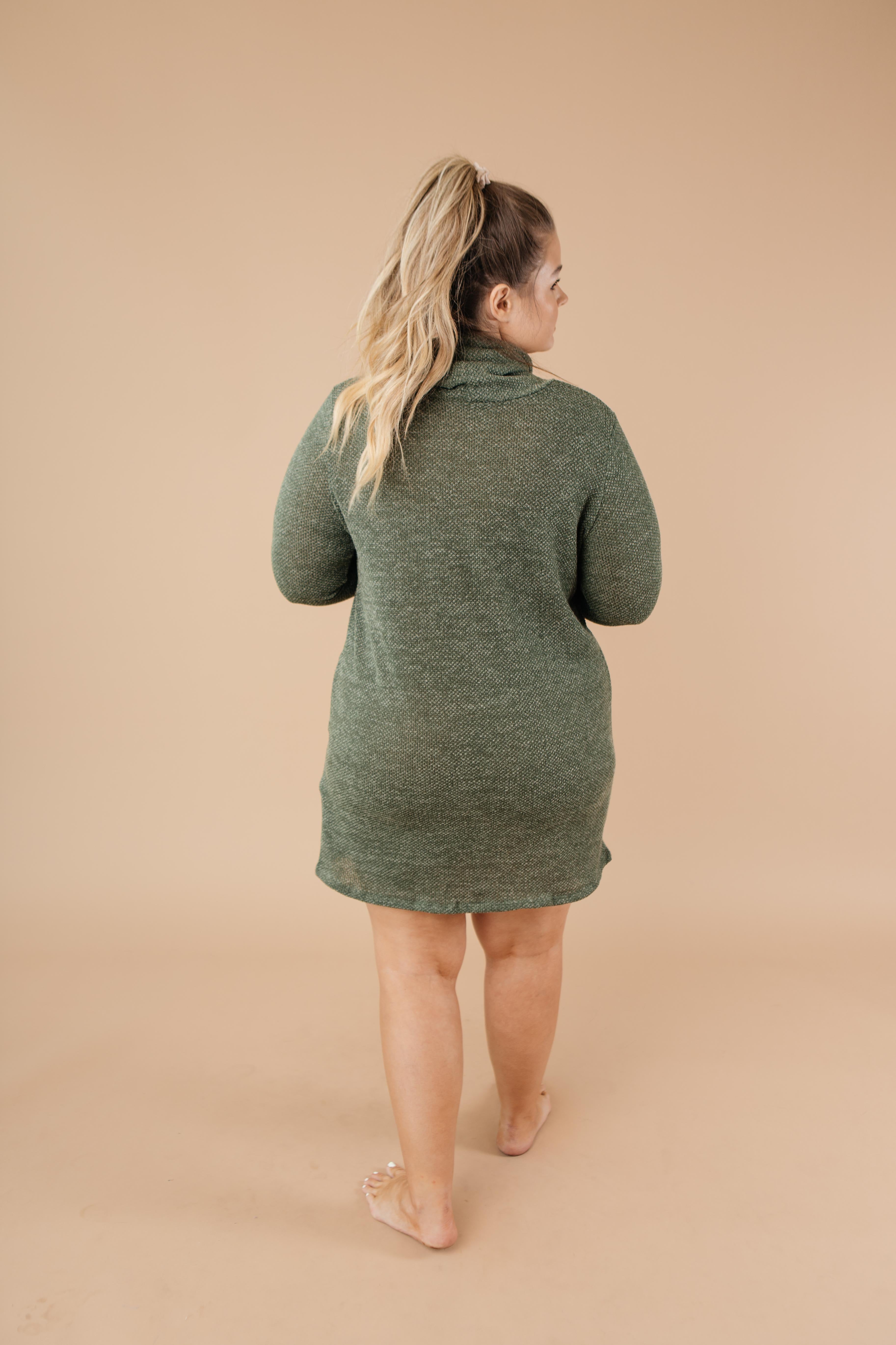 Night Owl Cowl Neck Tunic Dress