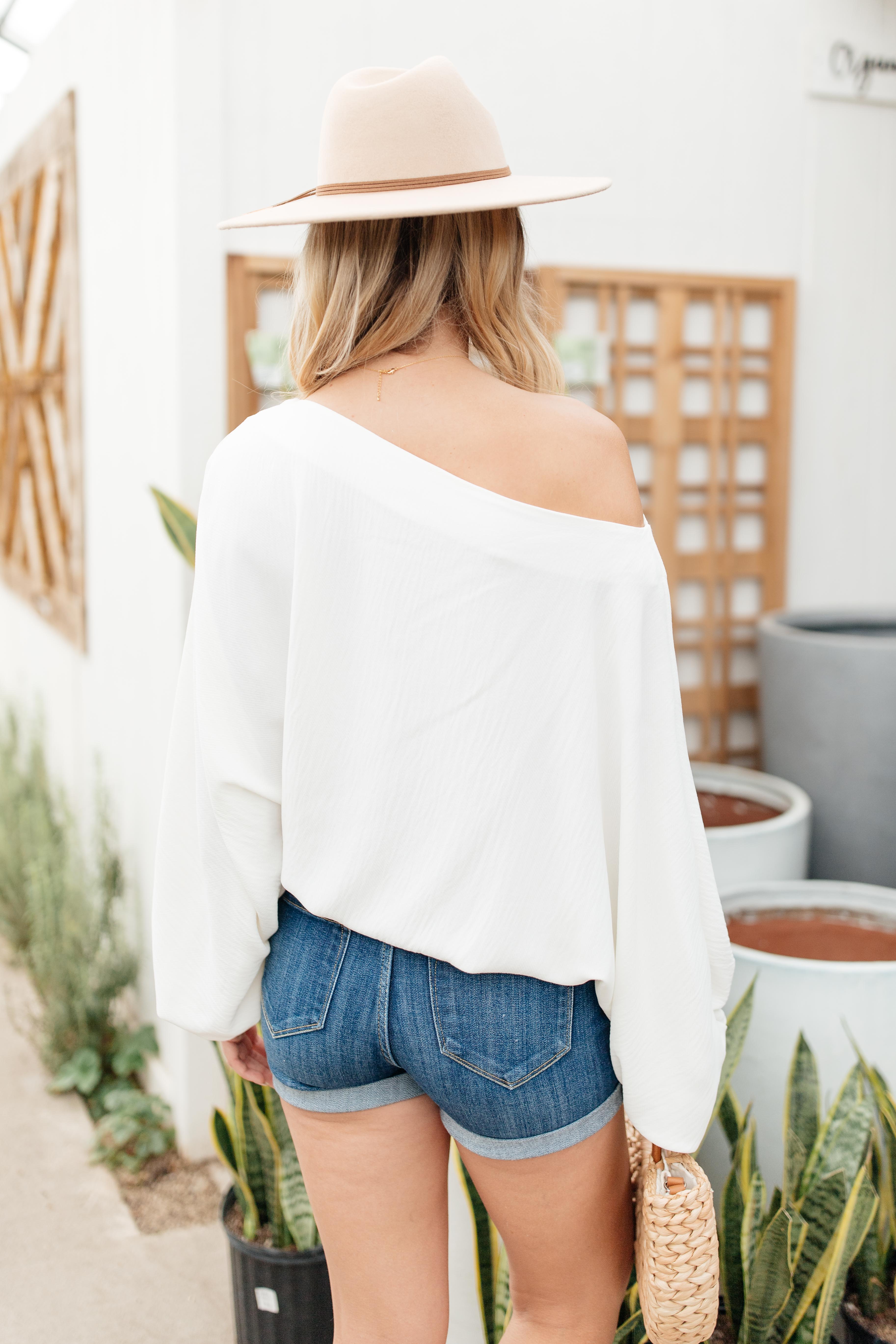 Off My Shoulder, Off My Mind Blouse