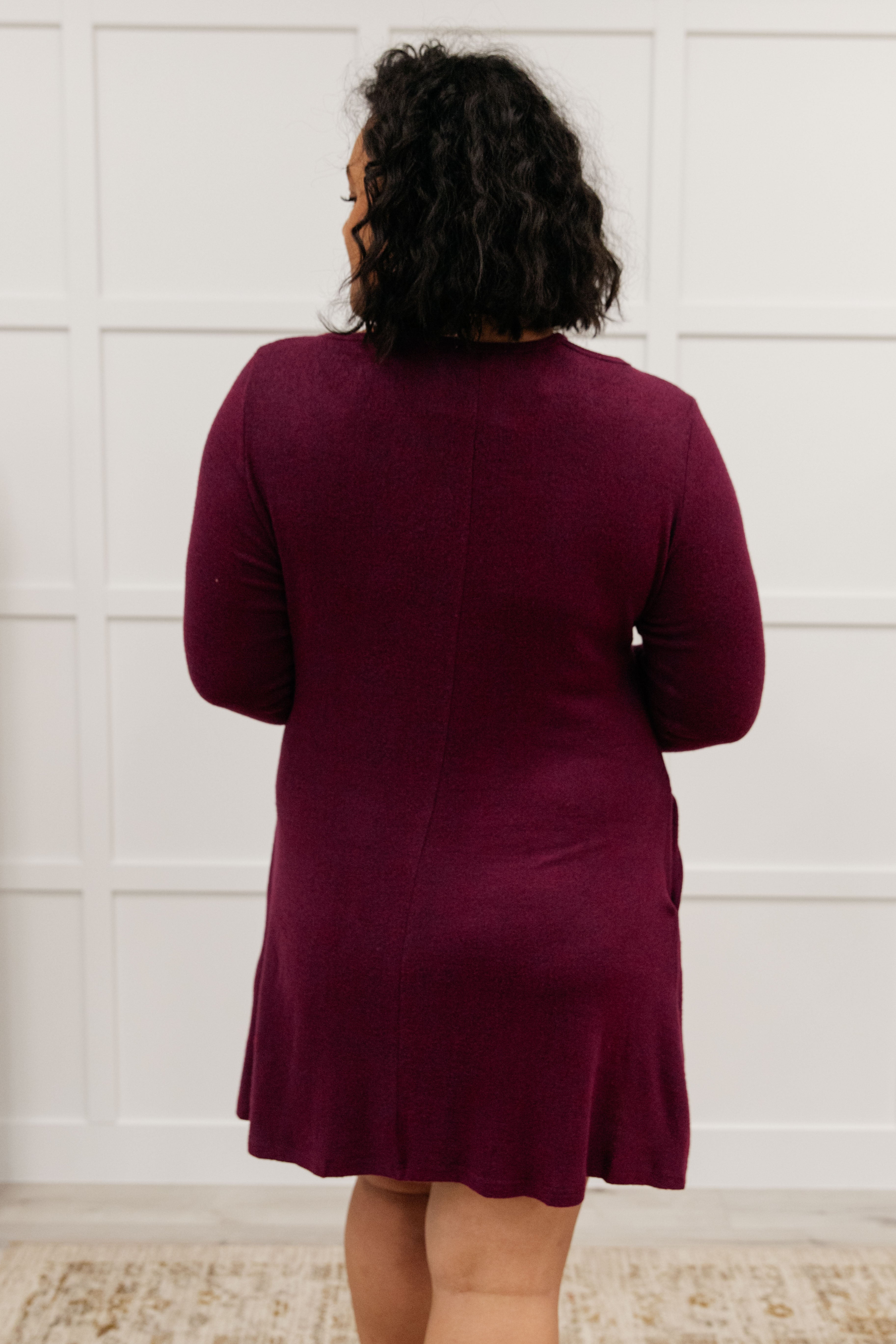 Paloma Dress In Burgundy