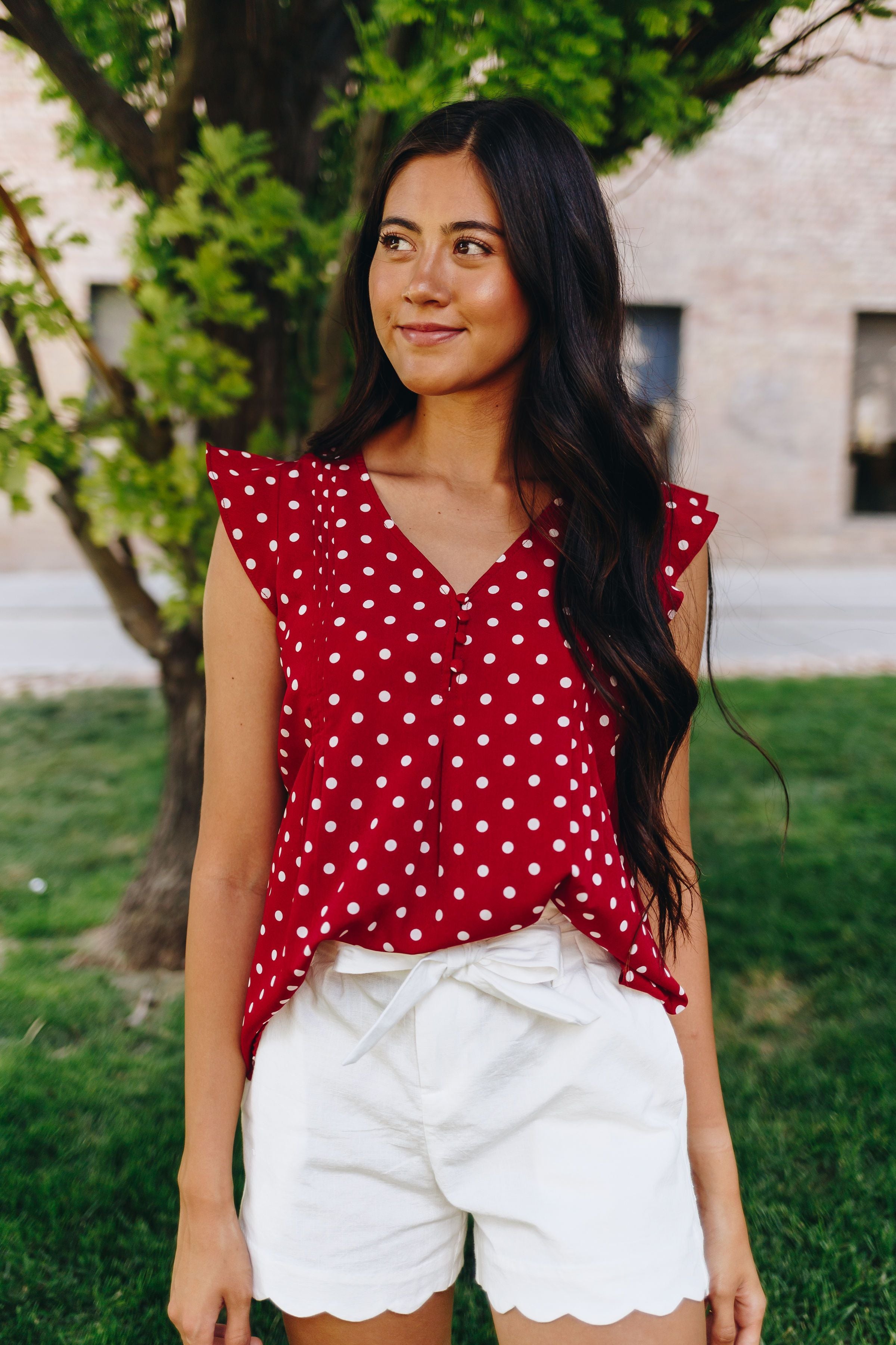 Polka-Dot Paradise Blouse