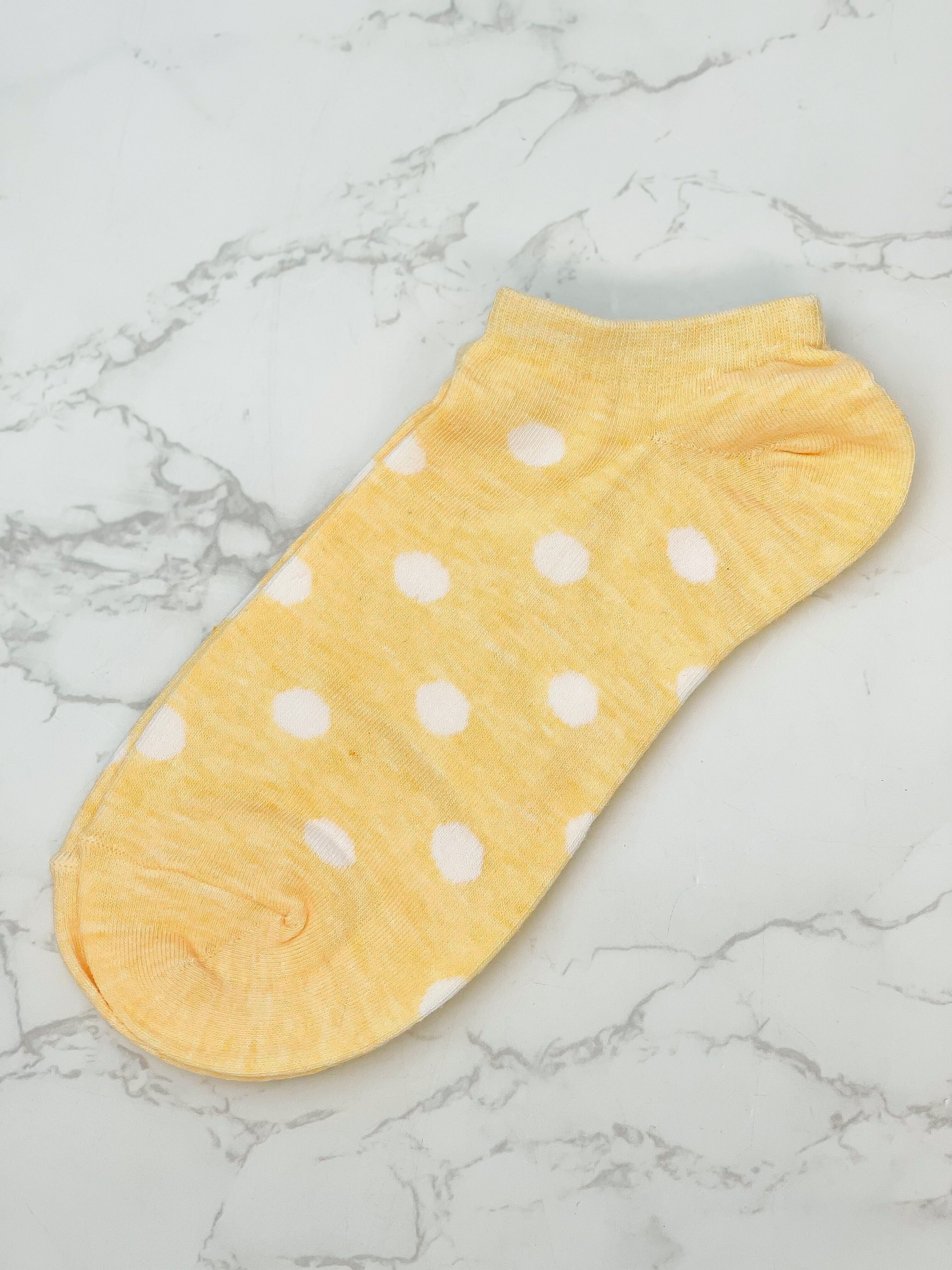 PREORDER: Large Polka Dot Low Cut Socks in Two Colors