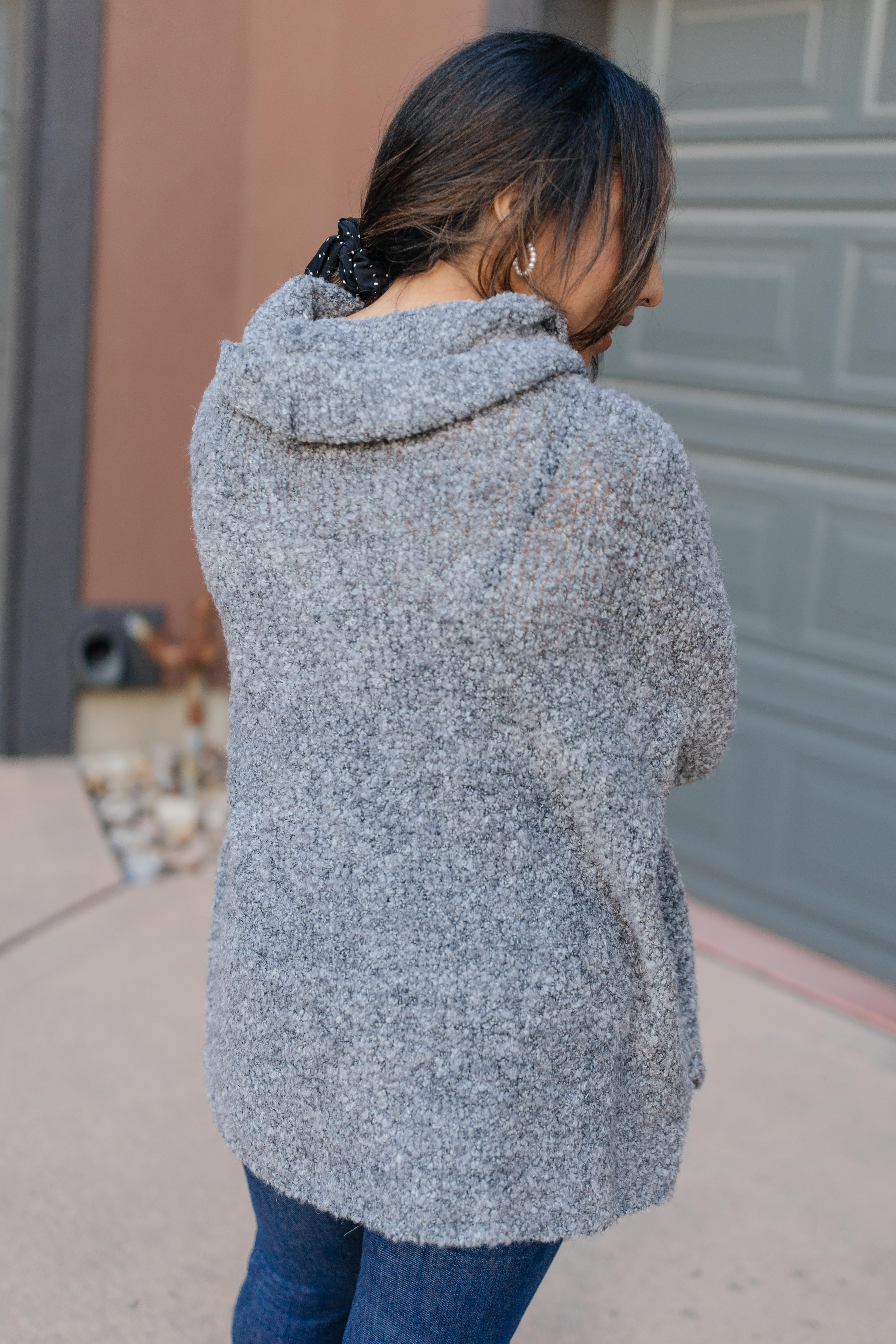 Popcorn And A Movie Sweater in Gray
