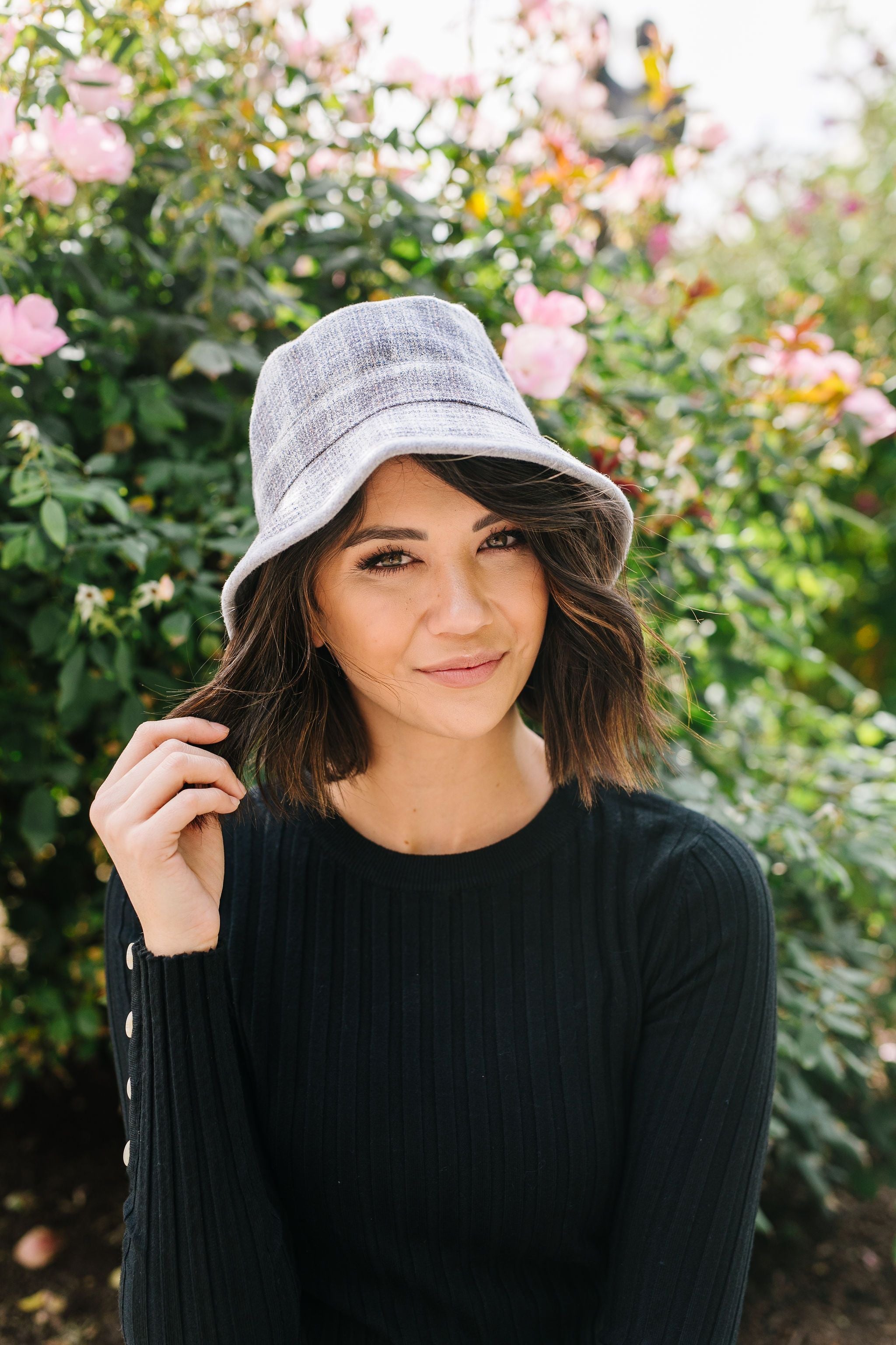 Reversible Plaid Print Bucket Hat