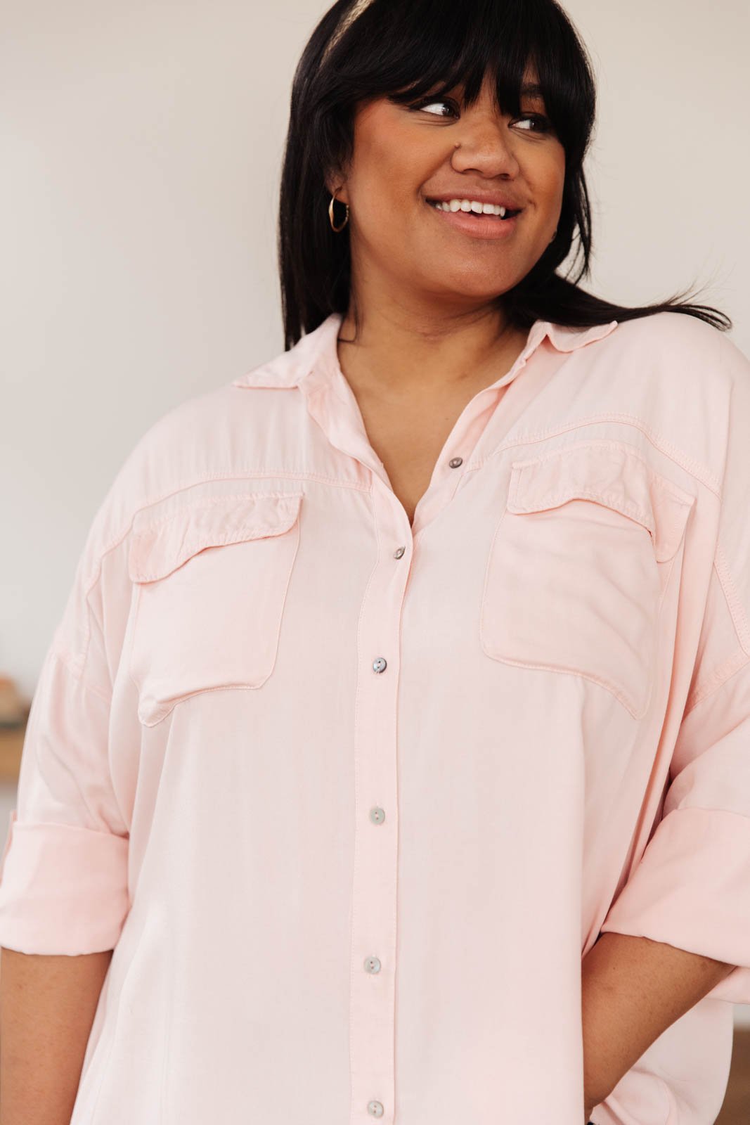 Riverside Button Up in Pink