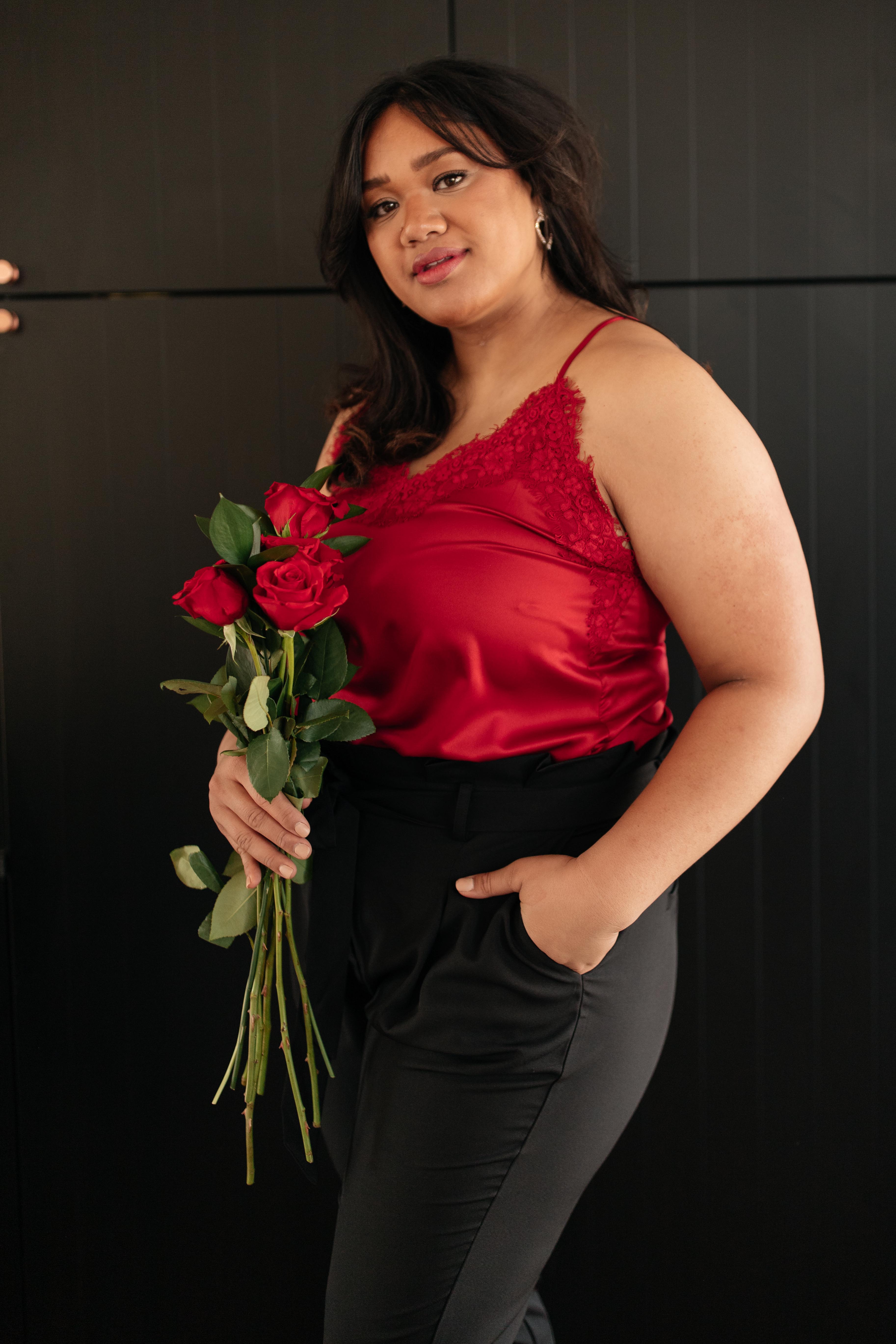 Roses and Satin Tank