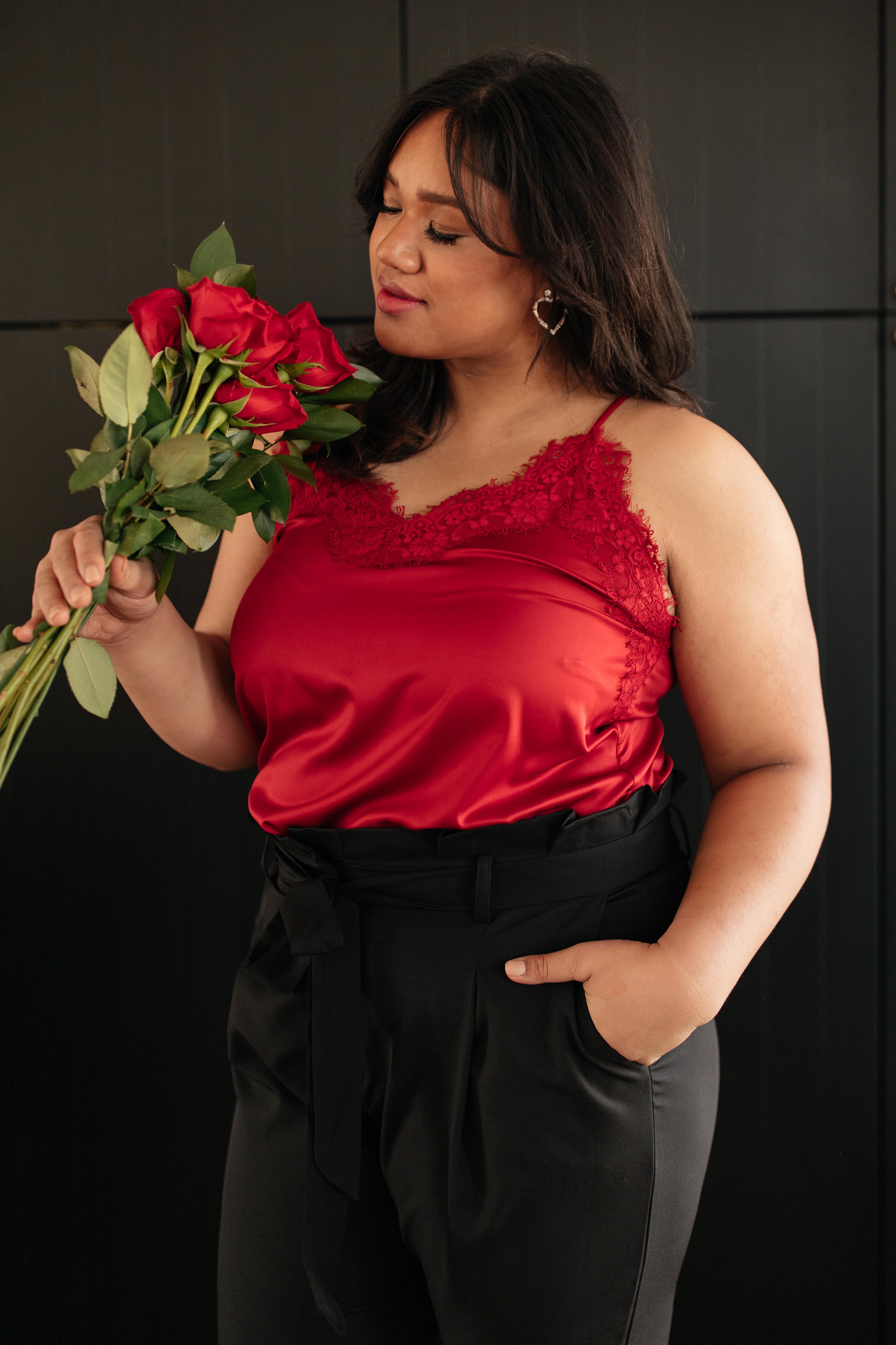Roses and Satin Tank