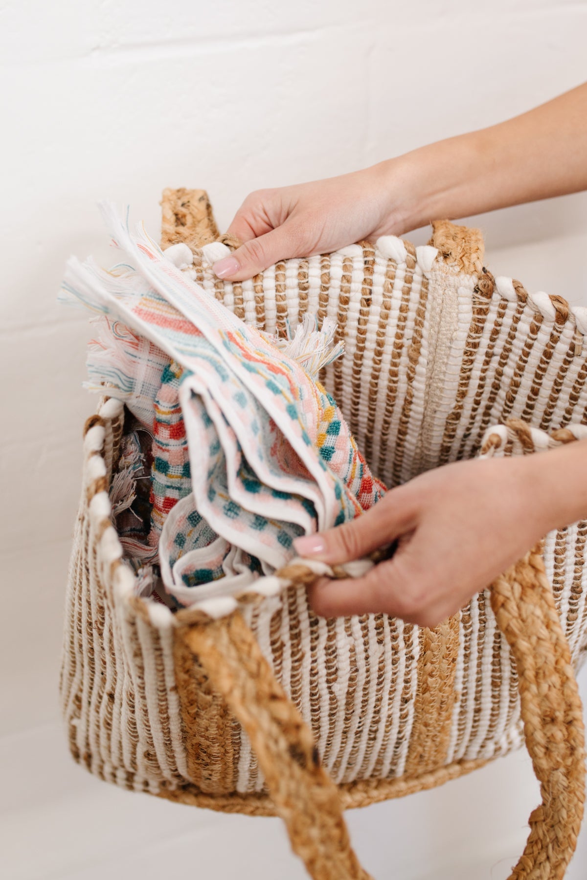 Sarah Striped Tote Bag